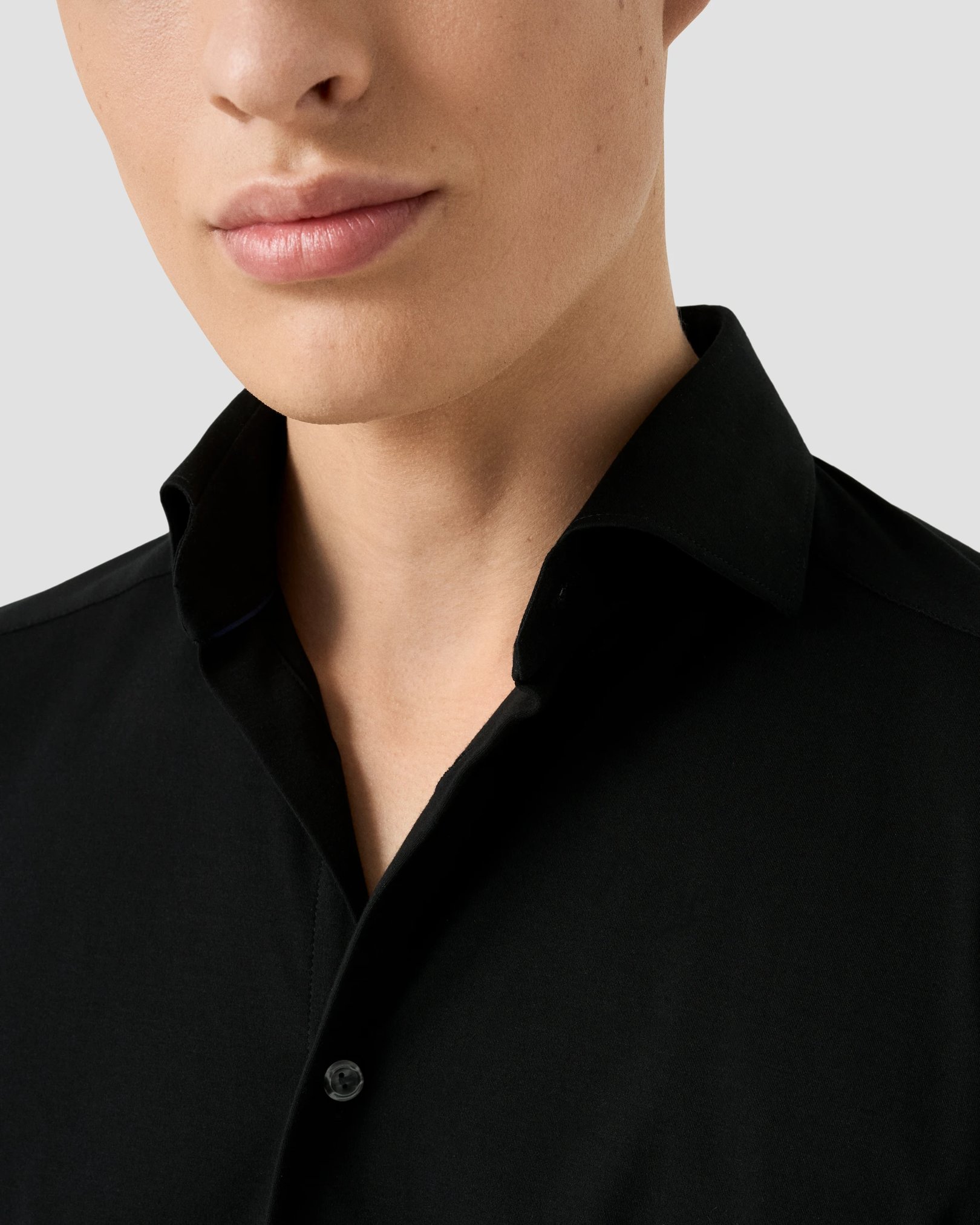 Eton - Solid Cotton Four-Way Stretch Shirt