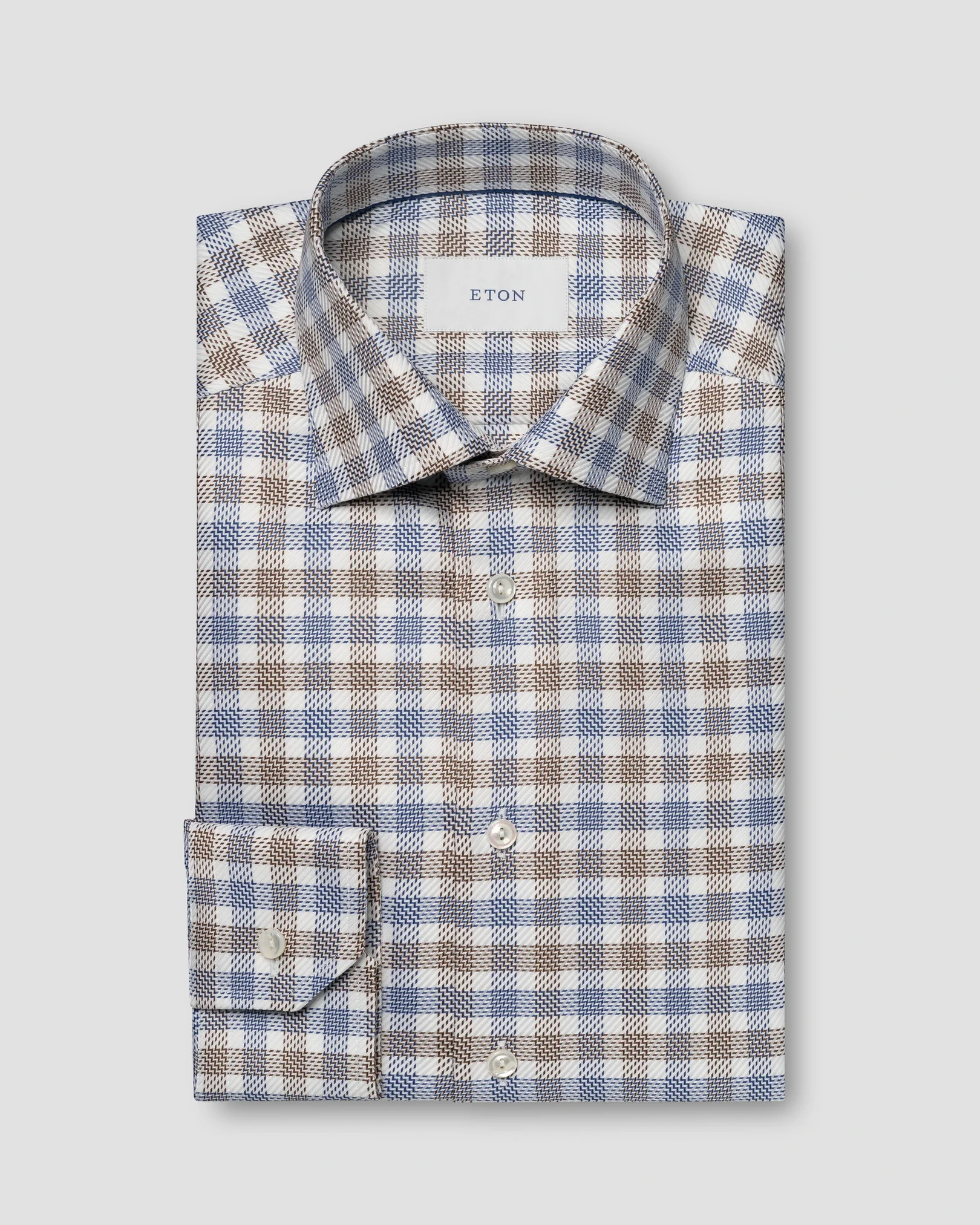 Eton - textured twill shirt
