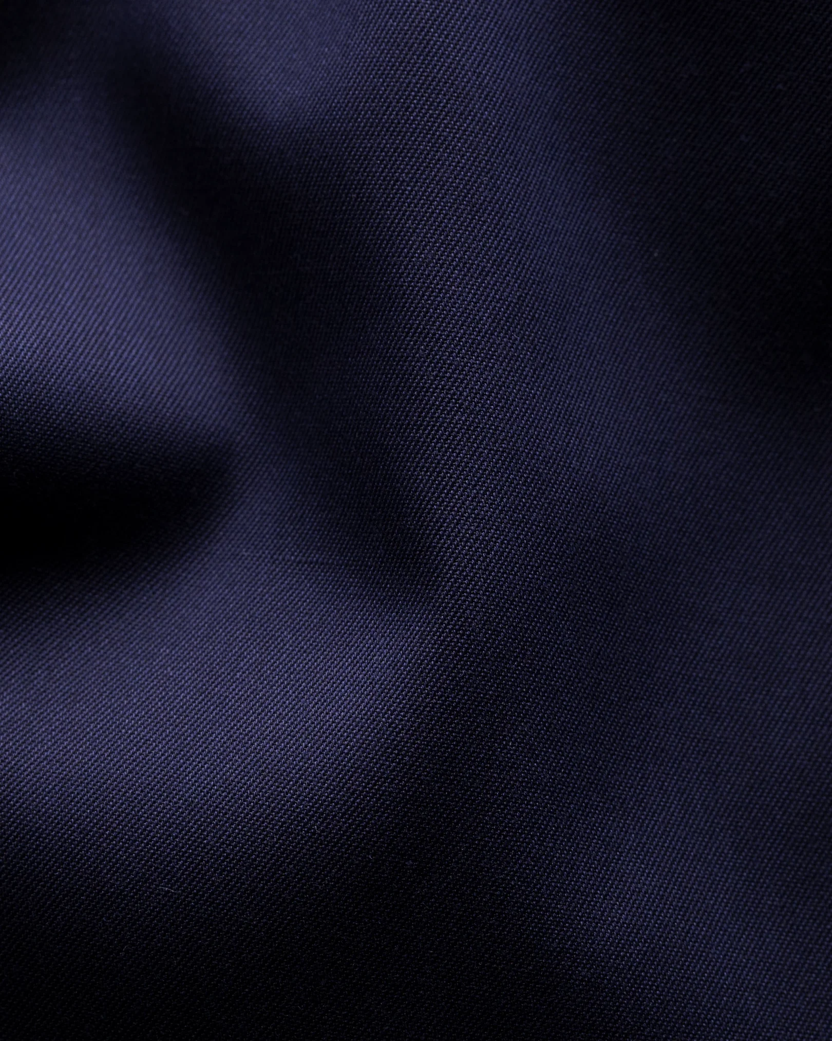 Eton - navy signature twill details shirt cut away