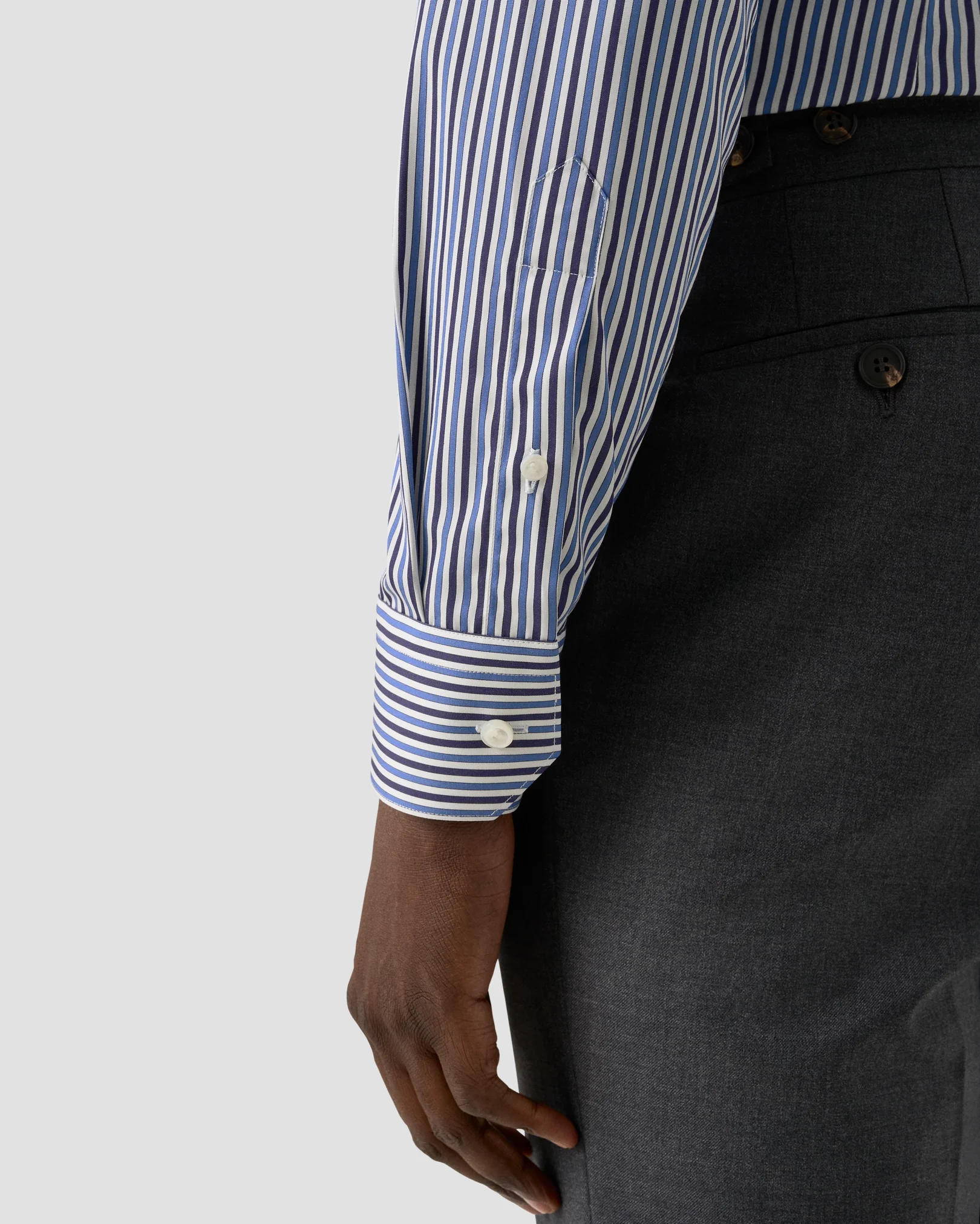 Eton - Striped Supima 120 Poplin Shirt