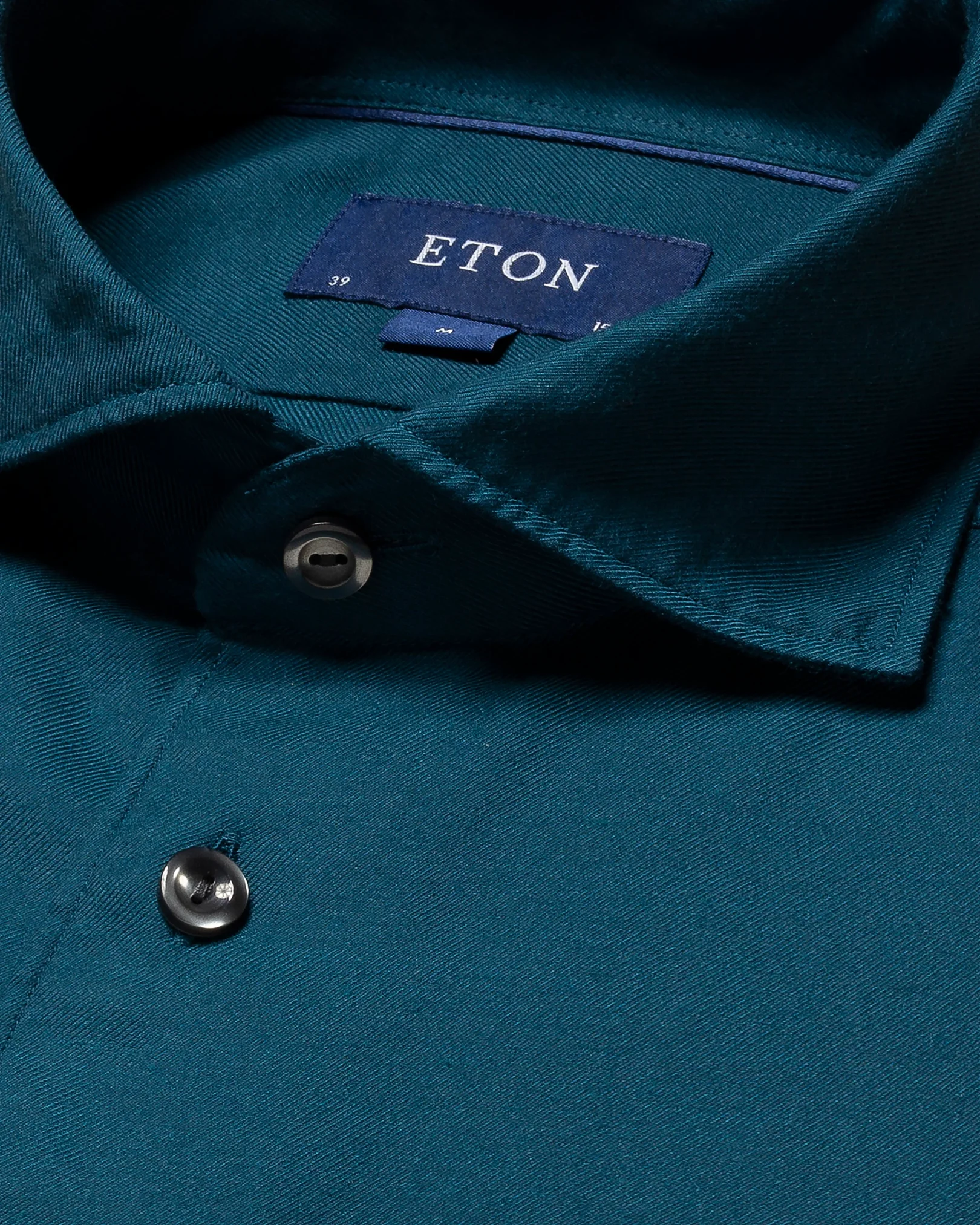 Eton - dark blue cotton tencel flannel