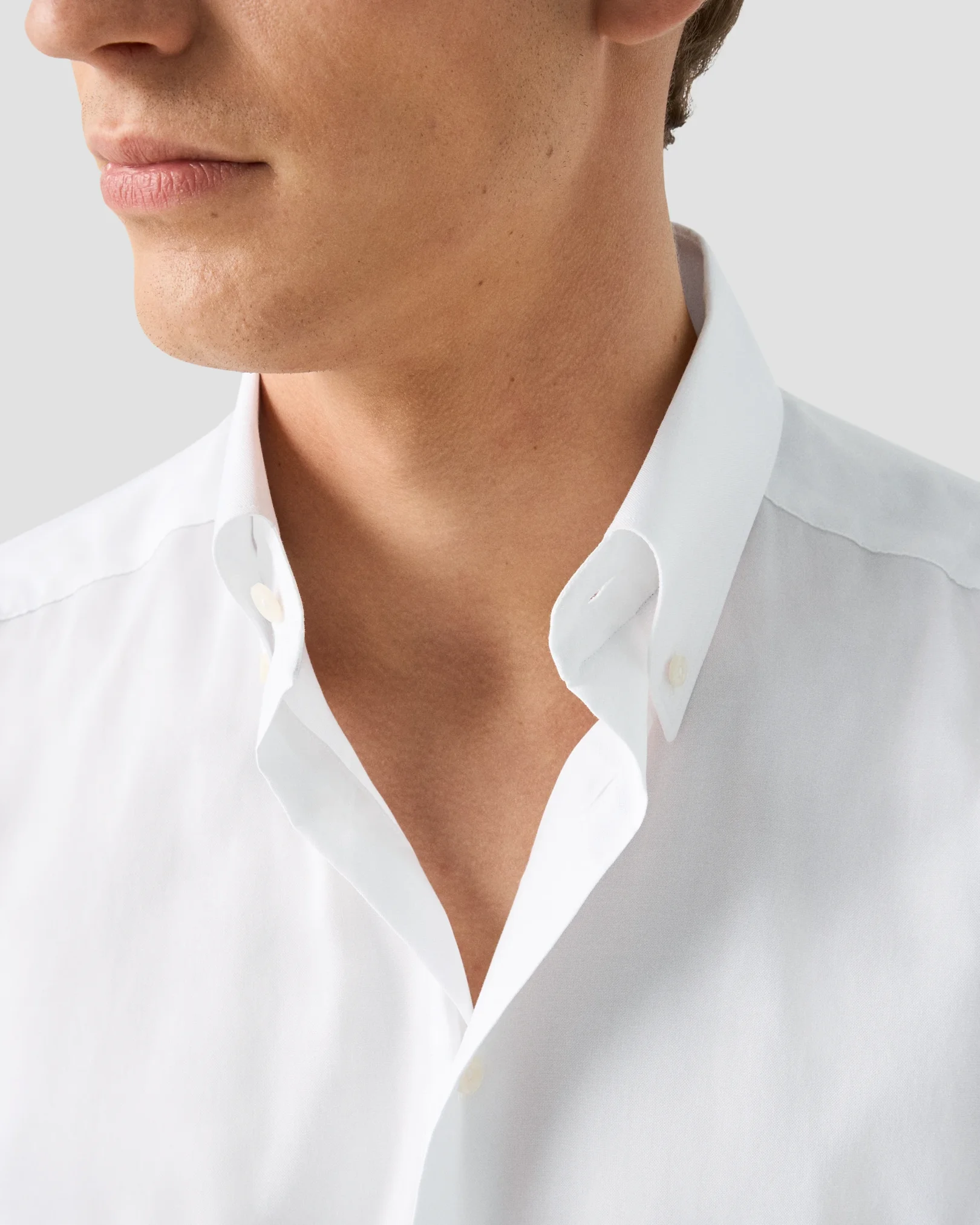 Eton - white solid sginature oxford shirt