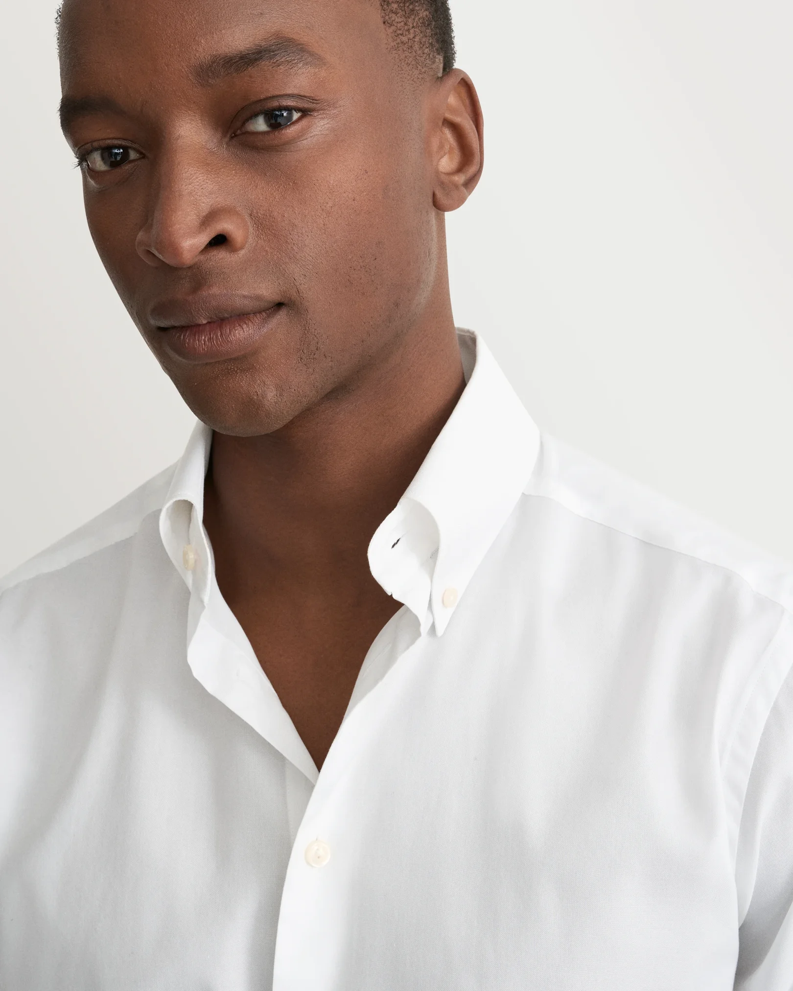 Eton - white solid sginature oxford shirt