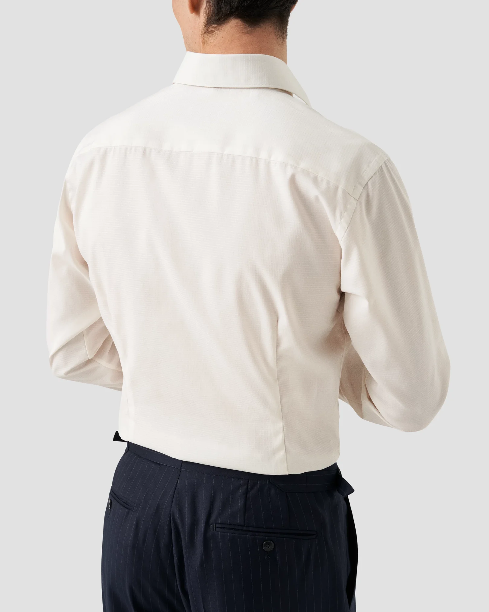 Eton - Off-White Pin-Dot Dobby Shirt