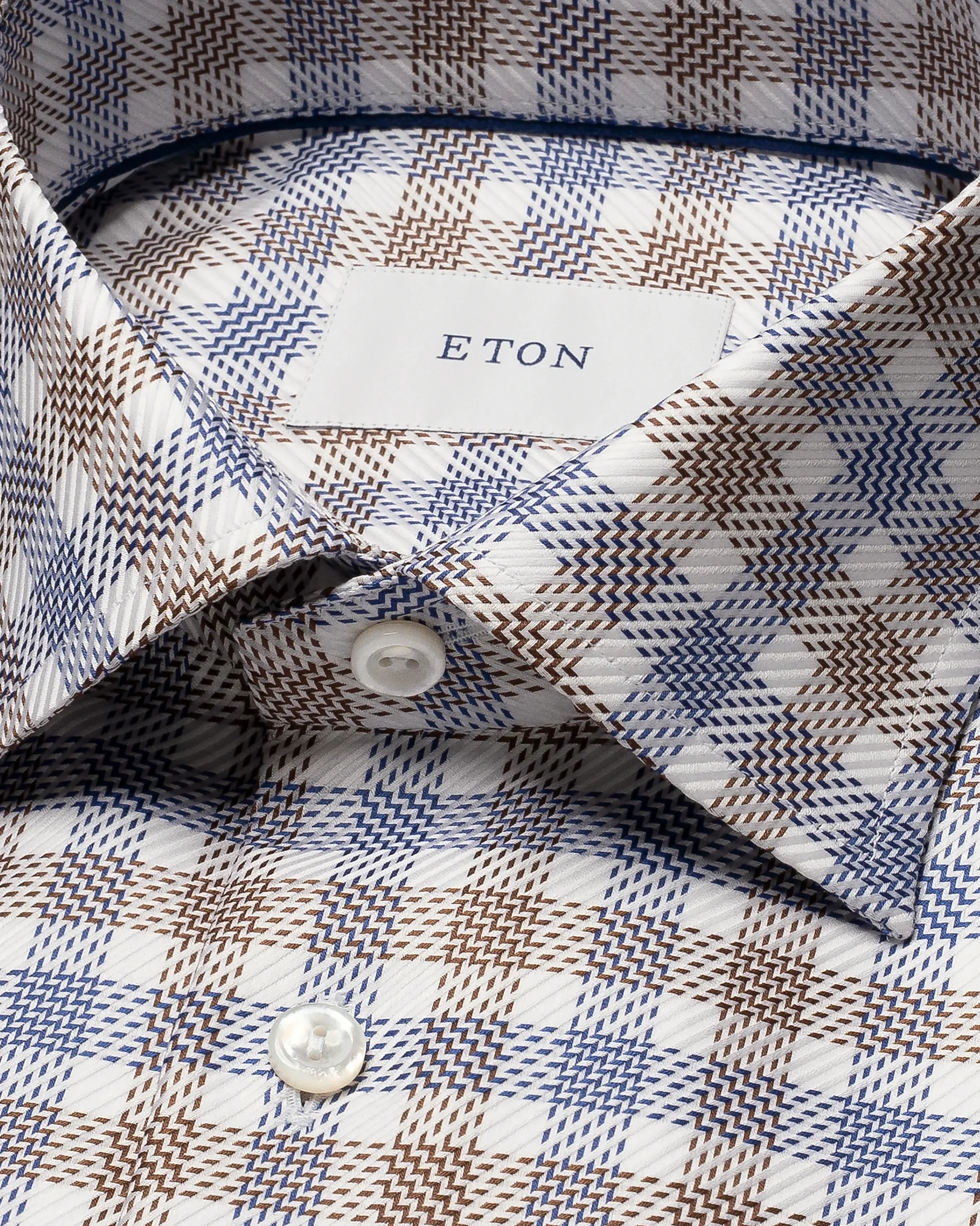 Eton - textured twill shirt