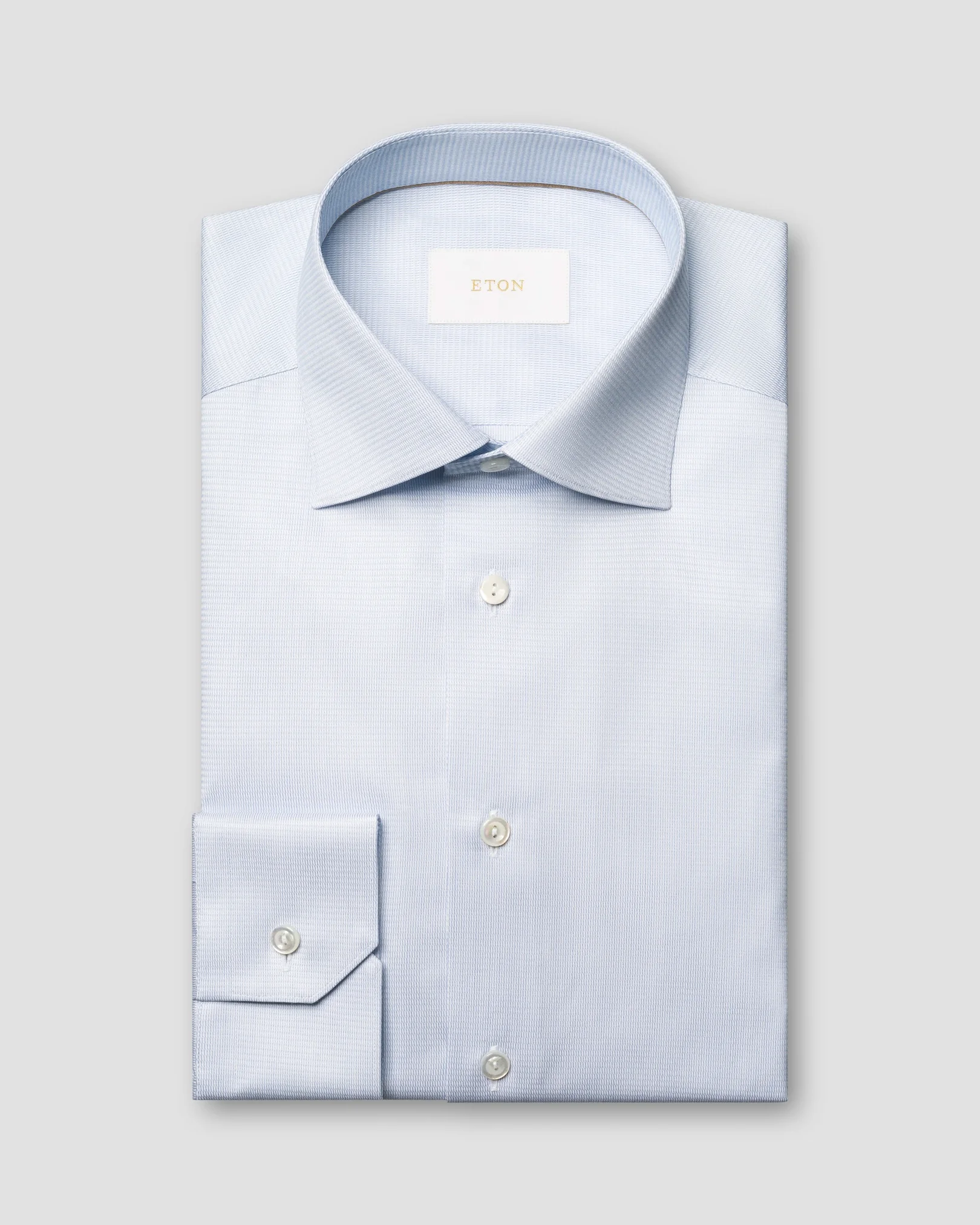 Eton - semi solid supima 120 shirt cut away