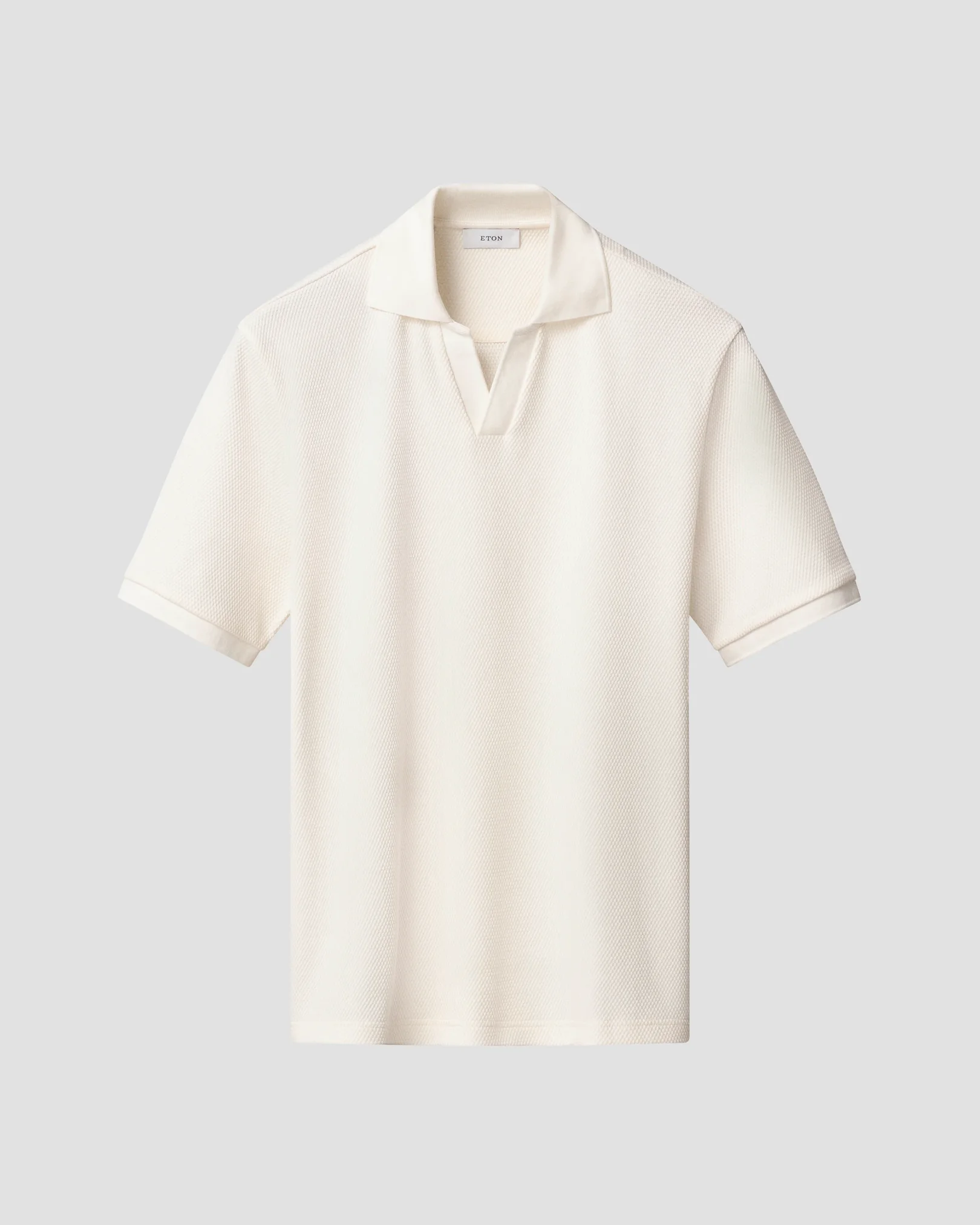 Eton - Open Collar Knit Polo Shirt
