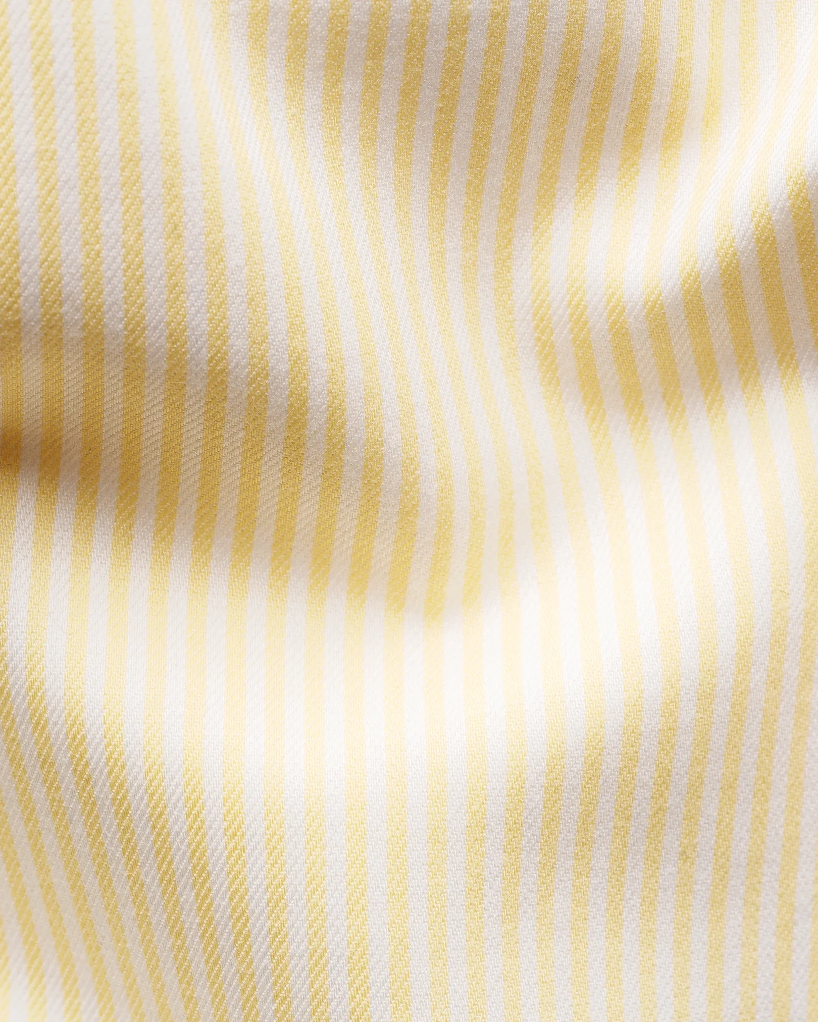 Eton - yellow bengal striped cotton tencel shirt