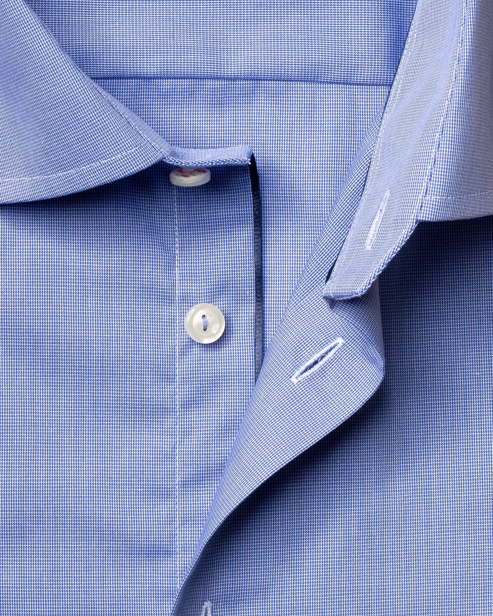 Eton - pastel blue shirt navy details