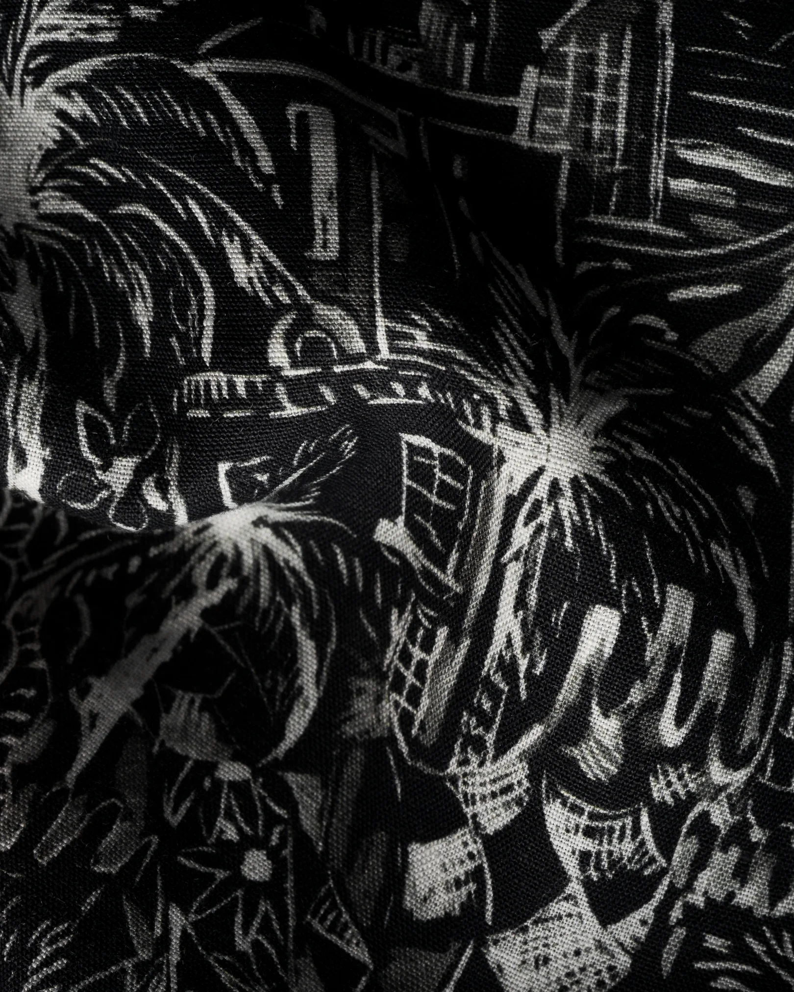 Eton - black gaudi garden print shirt