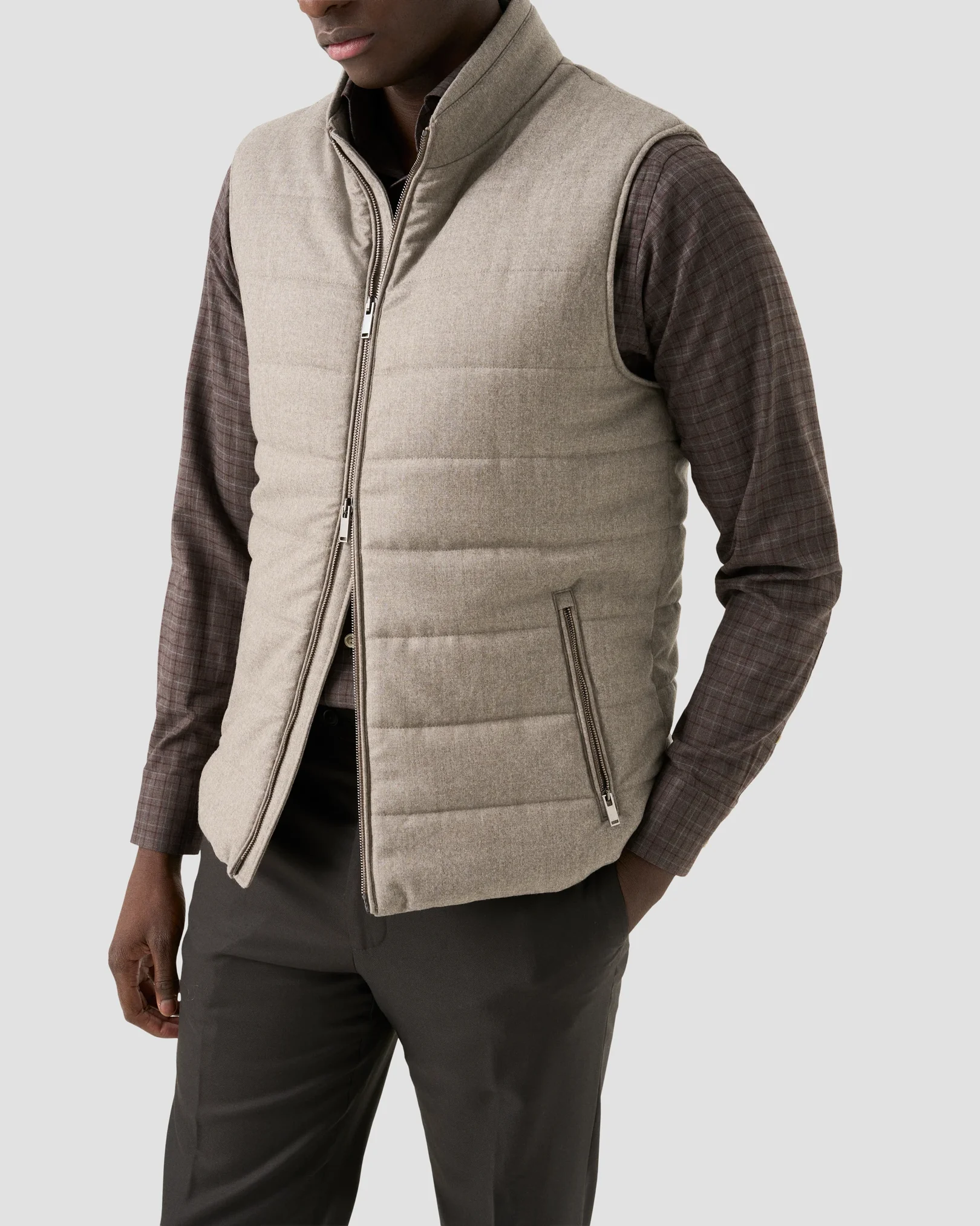 Eton - check signature flannel shirt 256