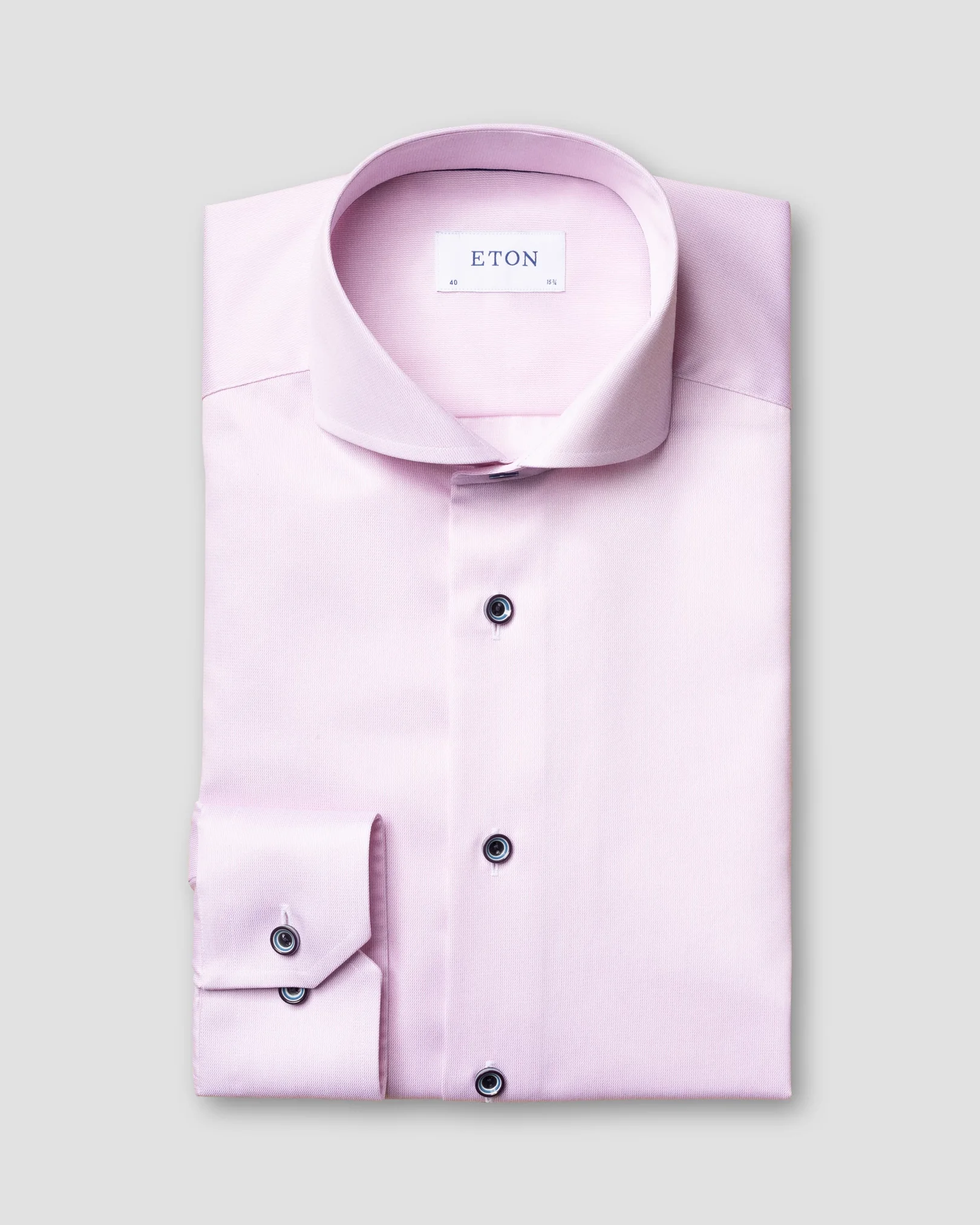 Eton - pastel pink shirt extreme cut away