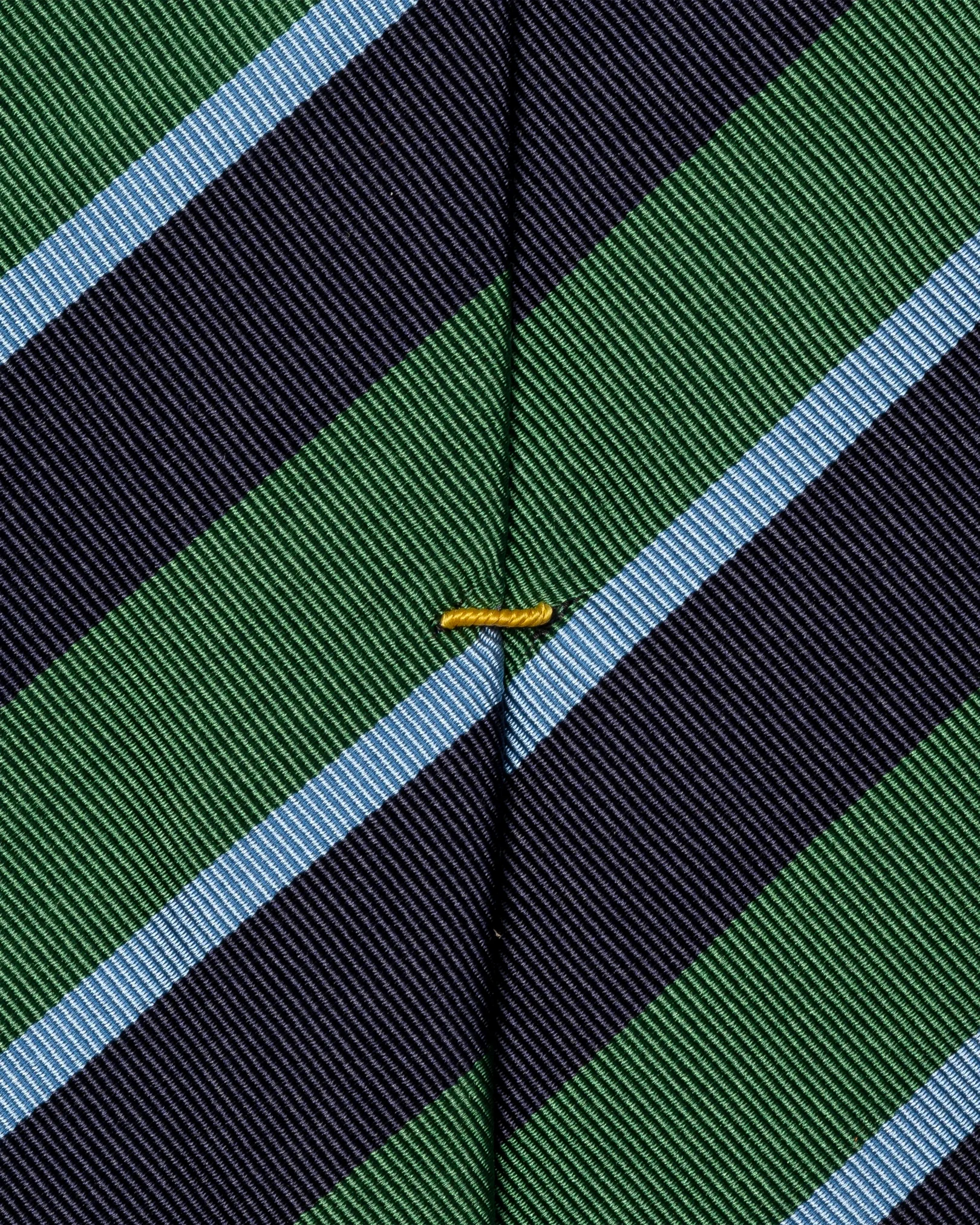 Eton - green striped silk cotton mogador