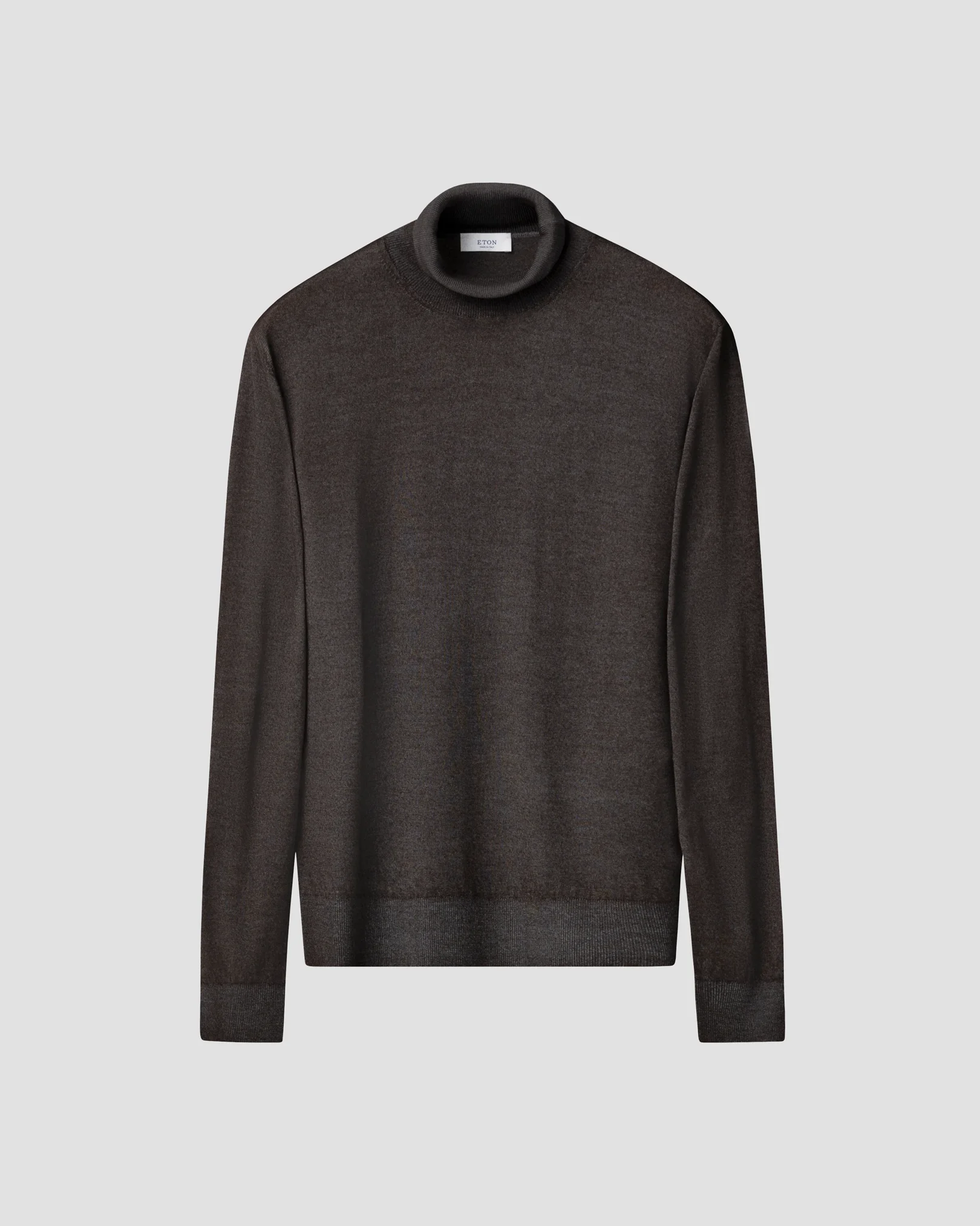Eton - brown merino vintage turtle neck