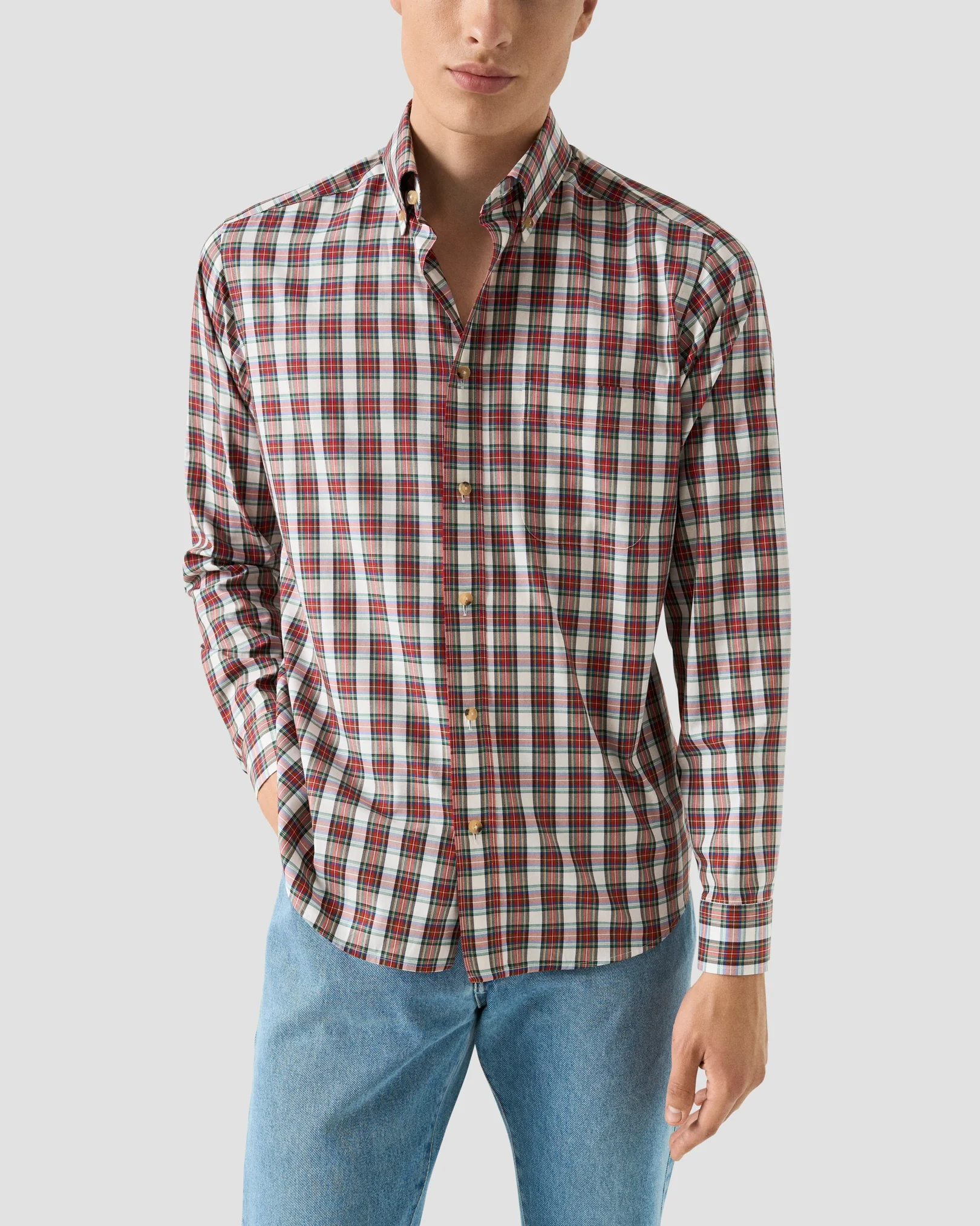 Eton - Tartan Plaid Shirt