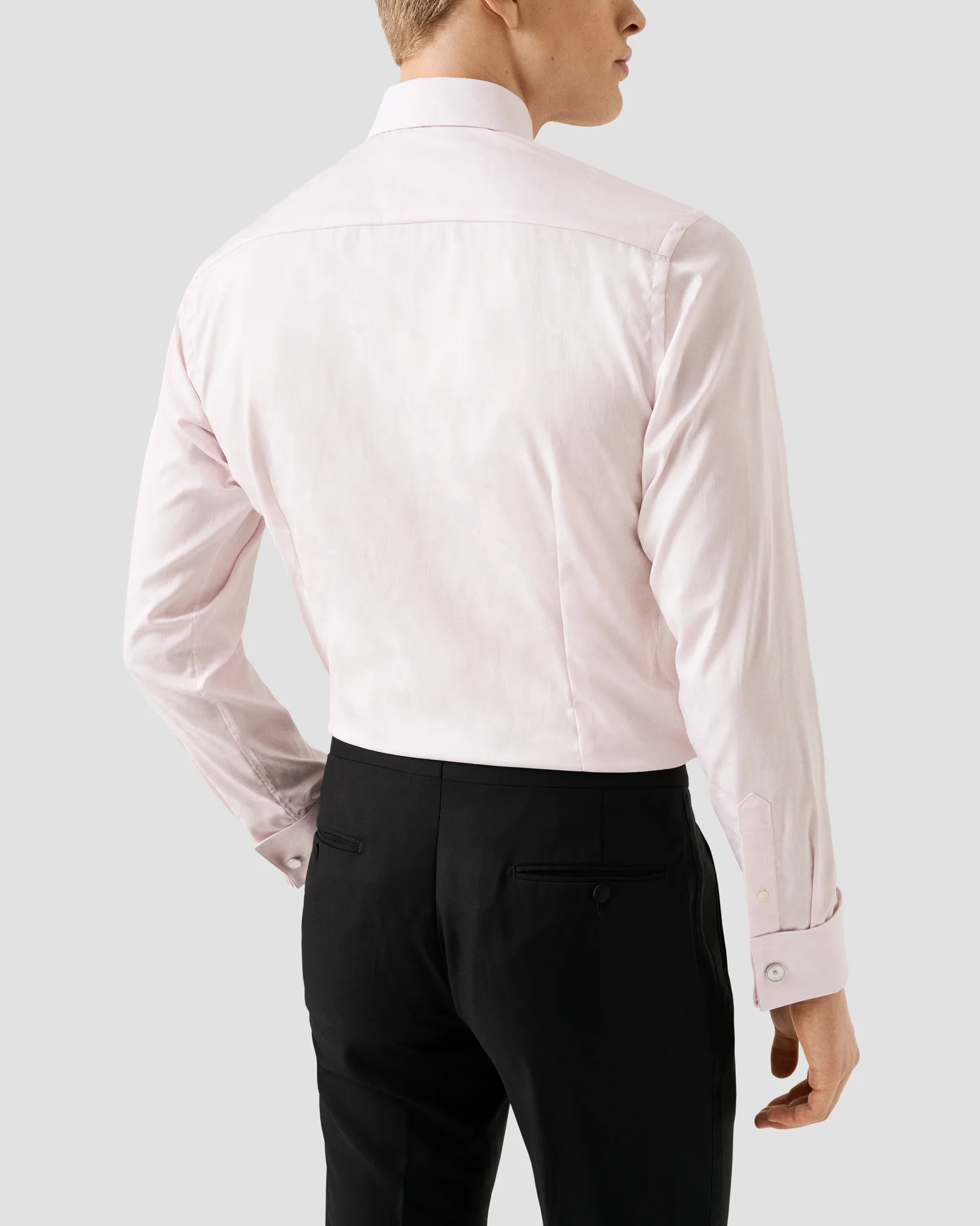 Eton - pink floral jacquard shirt