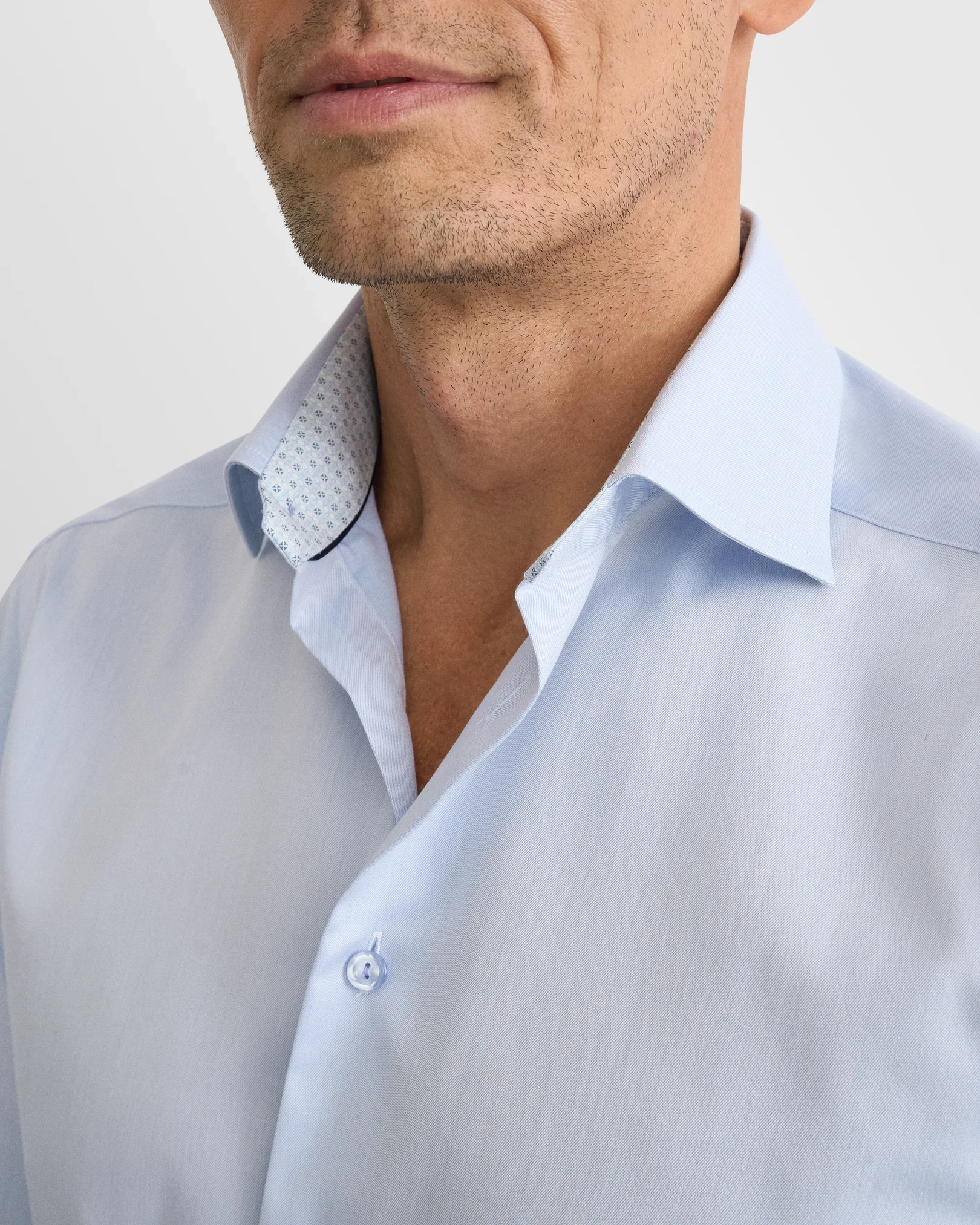 Eton - Signature Twill-Hemd mit geometrischem Effekt
