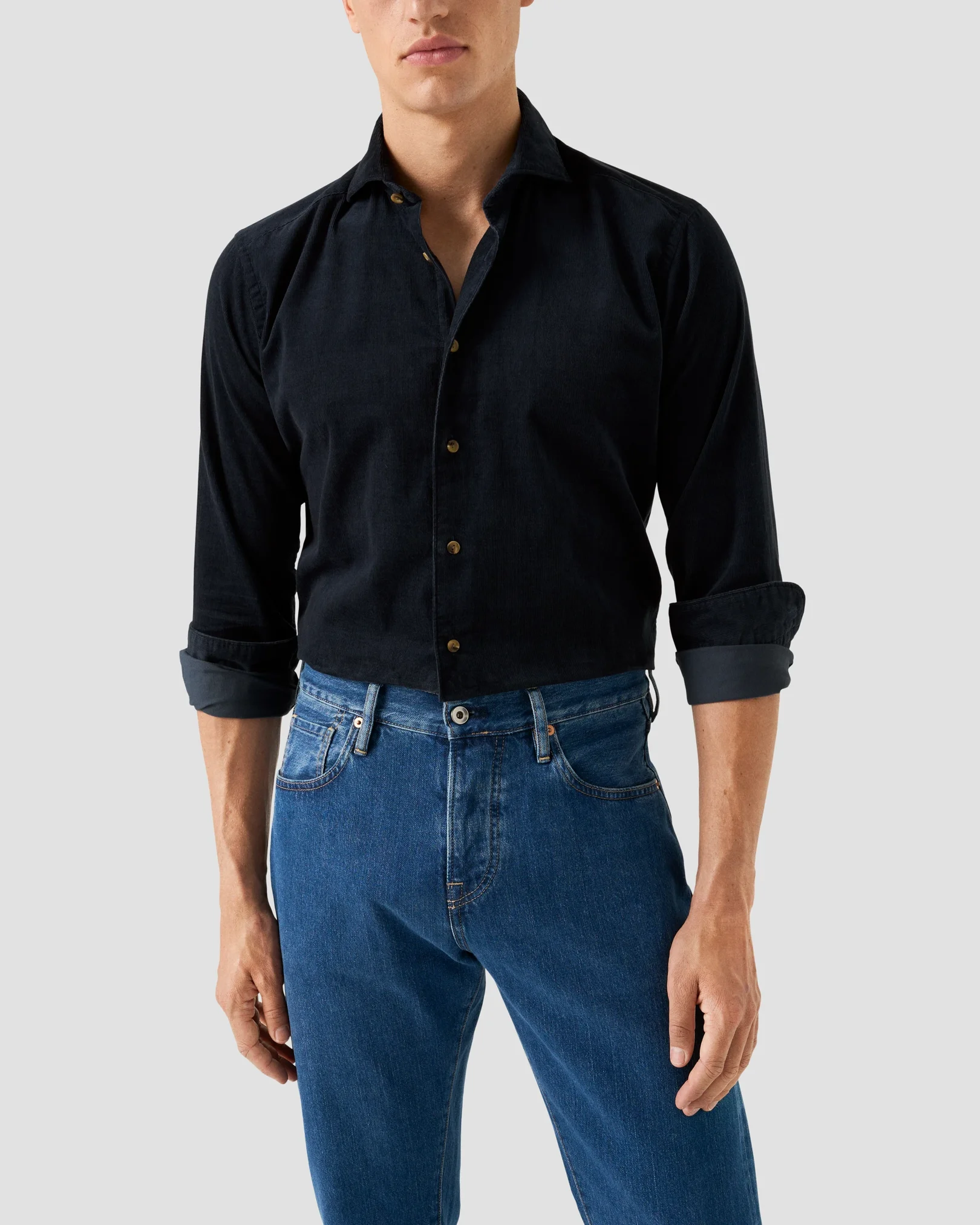 Eton - navy blue corduroy