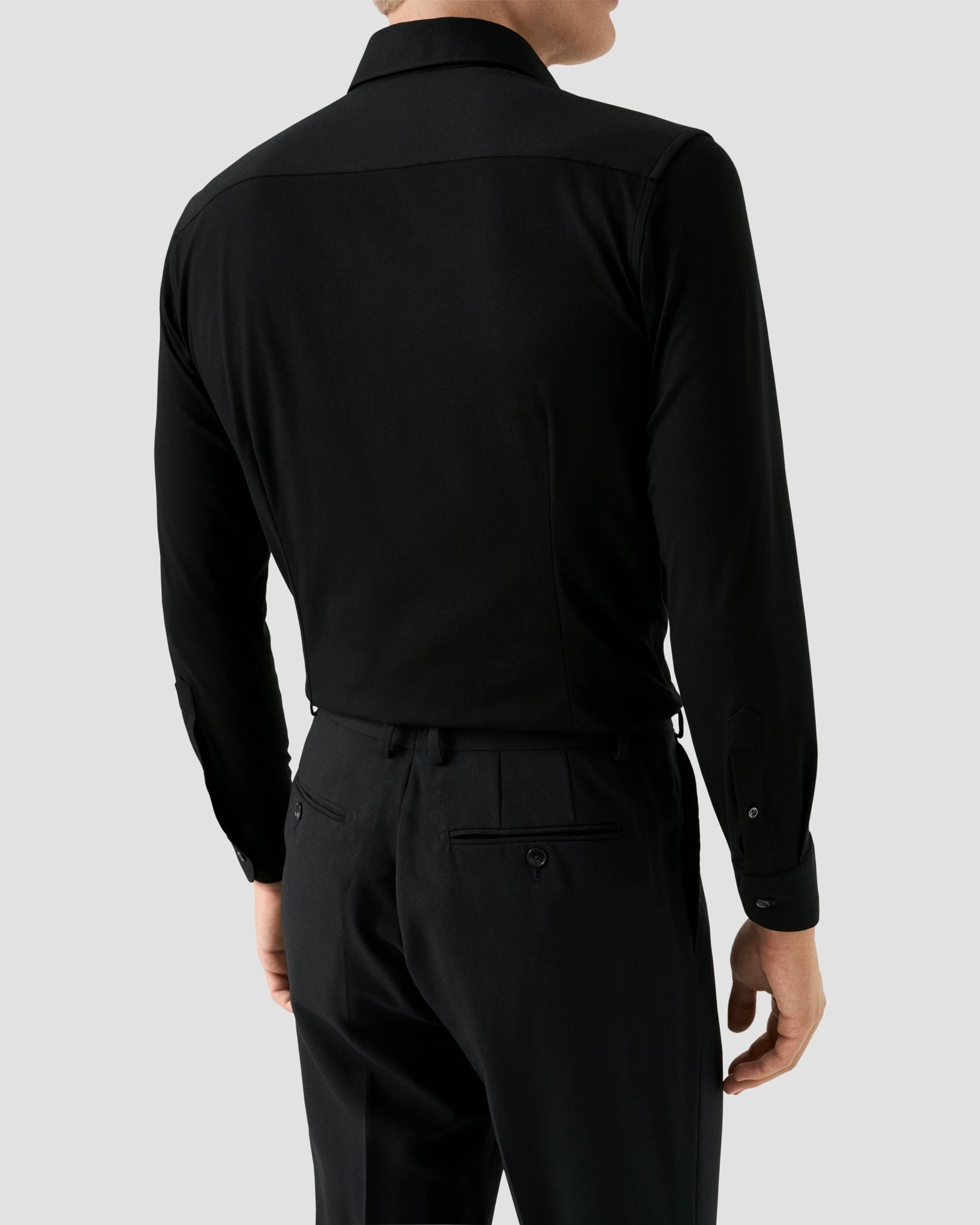 Eton - Solid Cotton Four-Way Stretch Shirt