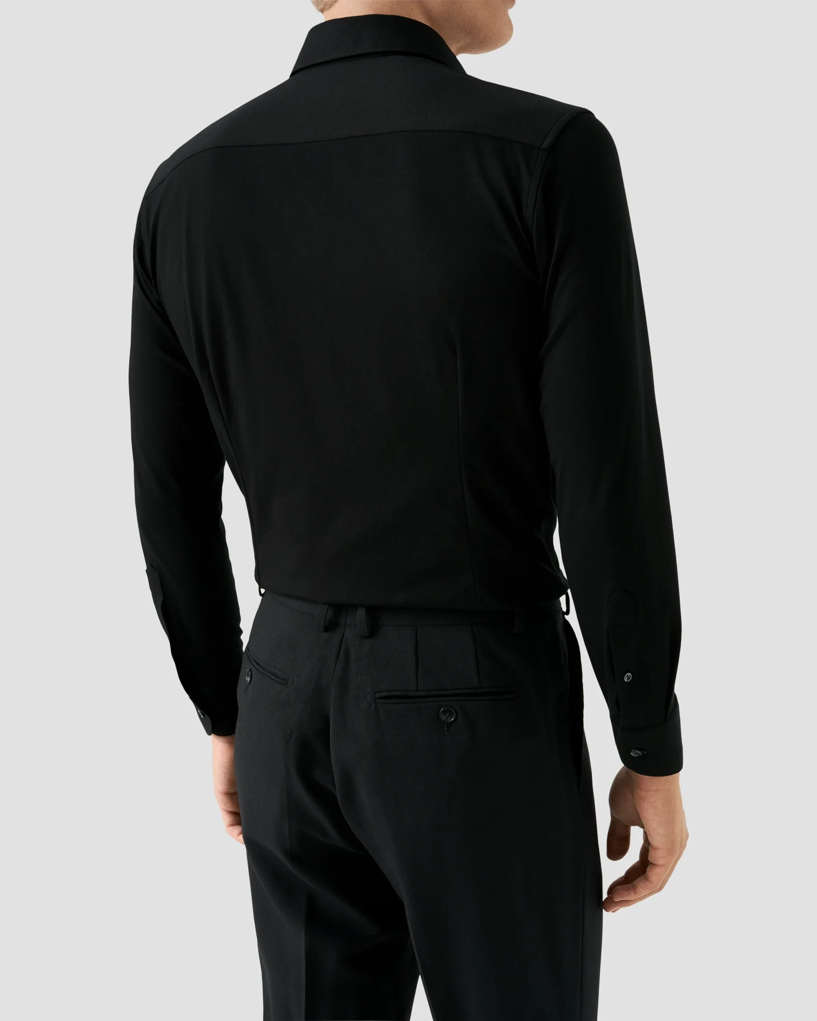 Eton - Solid Cotton Four-Way Stretch Shirt