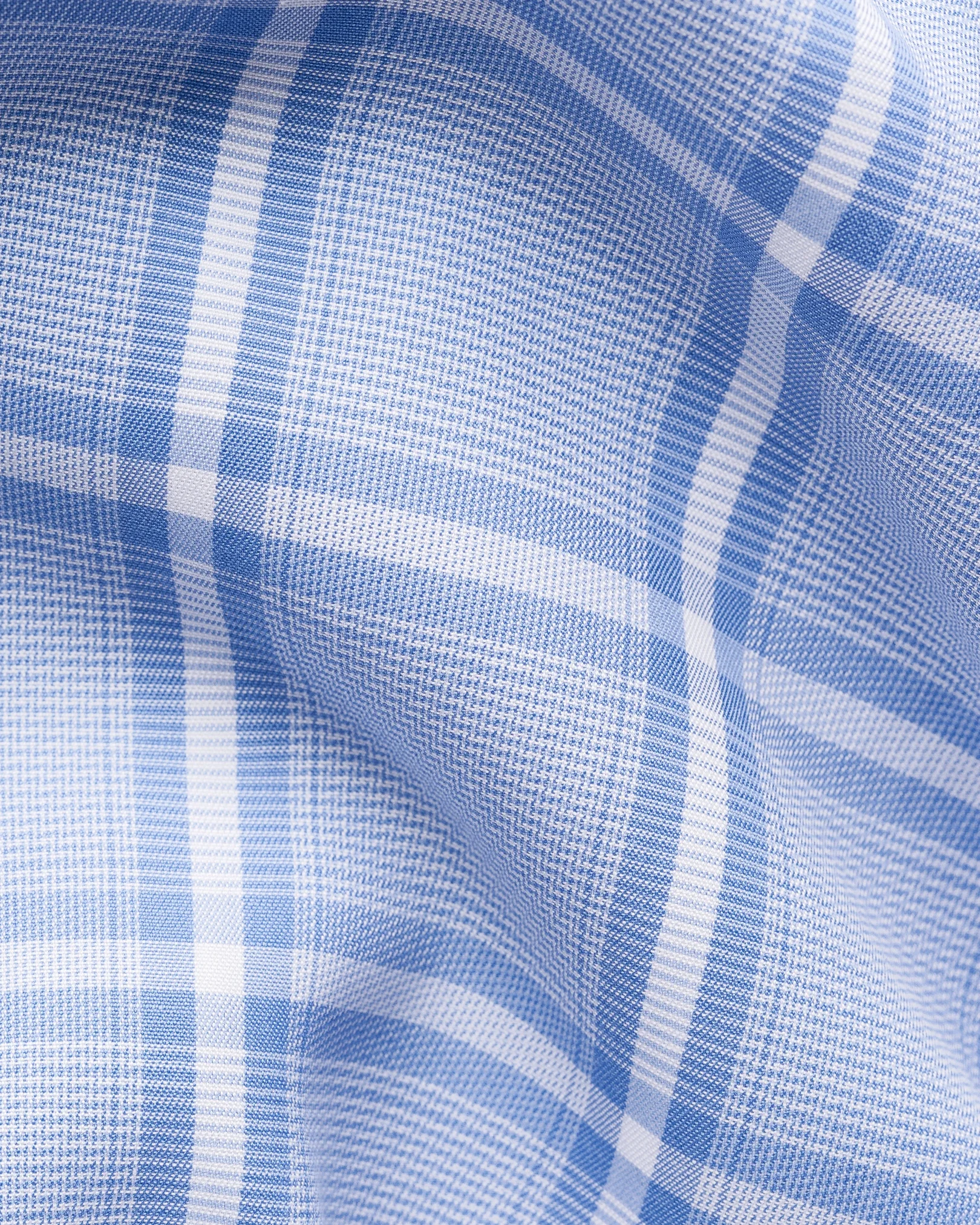 Eton - checked pyjama set mid blue