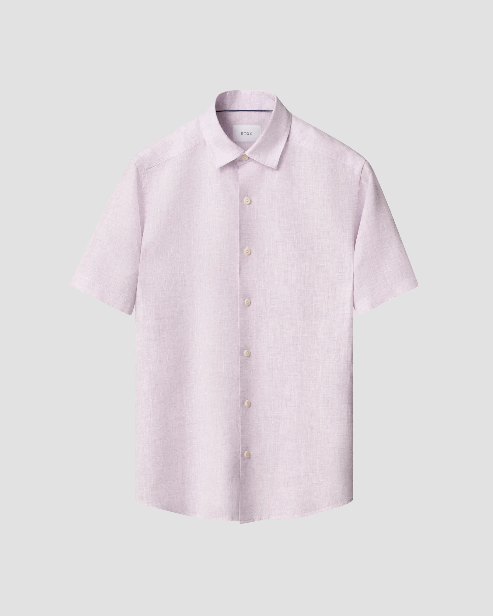 Eton - solid linen short sleeve shirt 261