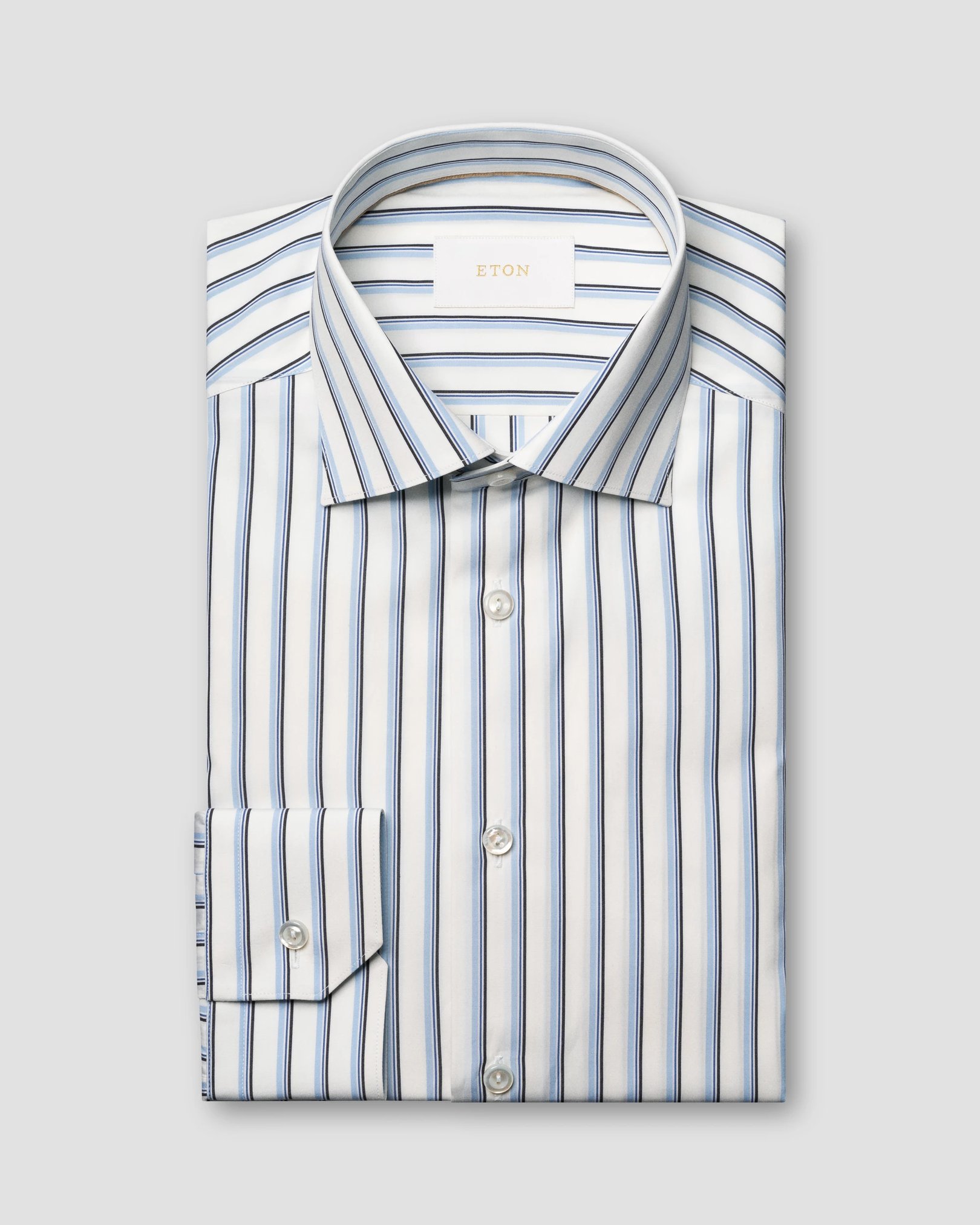 Eton - Striped Supima 120 Poplin Shirt