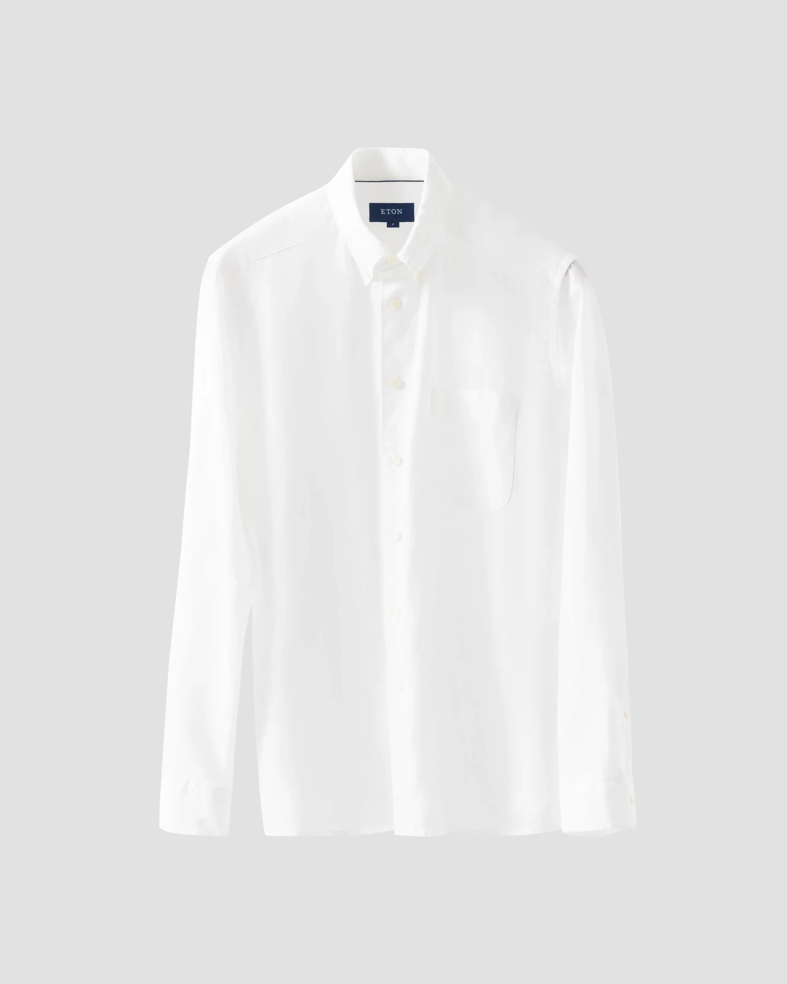 White Linen Shirt - Button Down - Eton