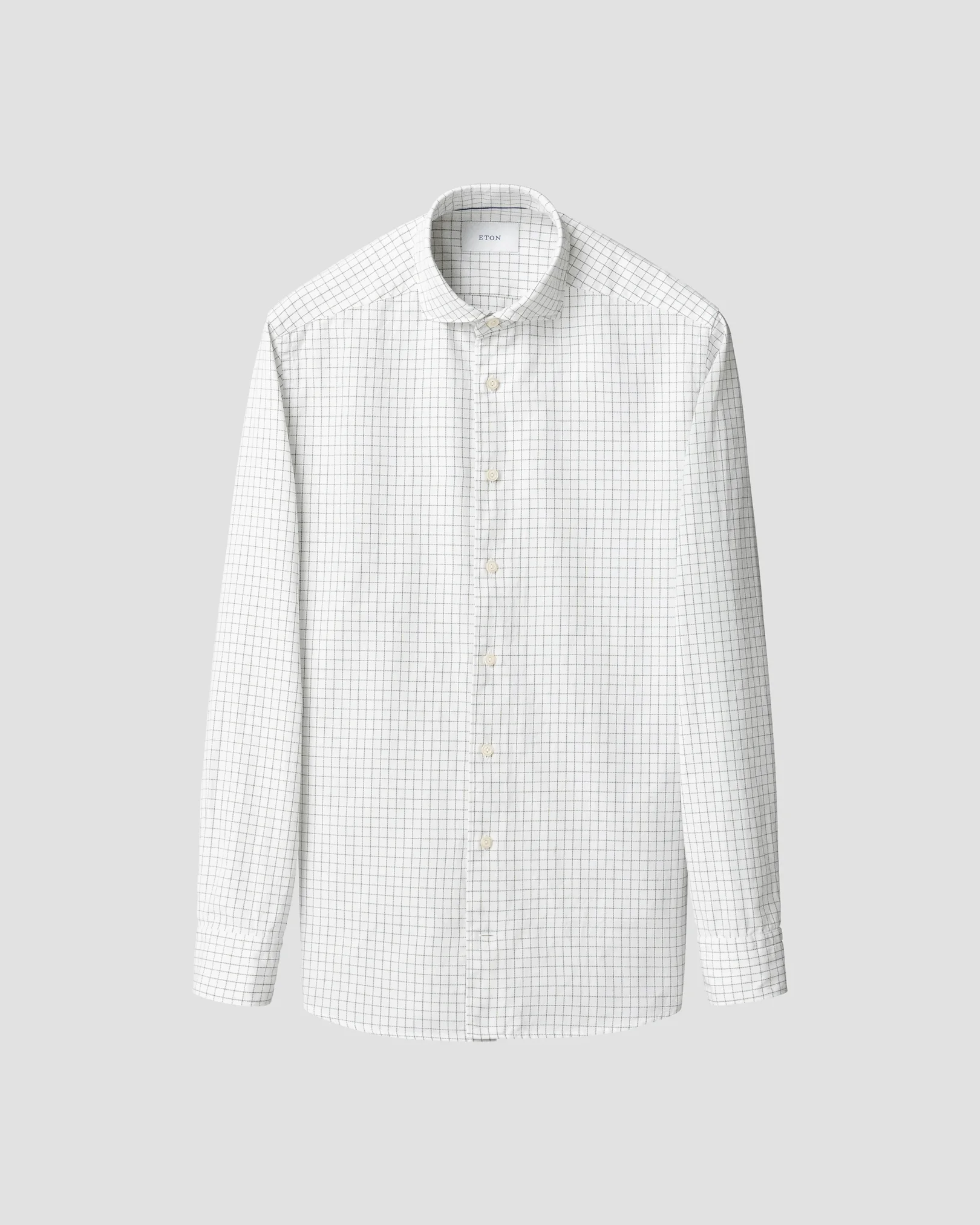 Eton - check royal oxford shirt