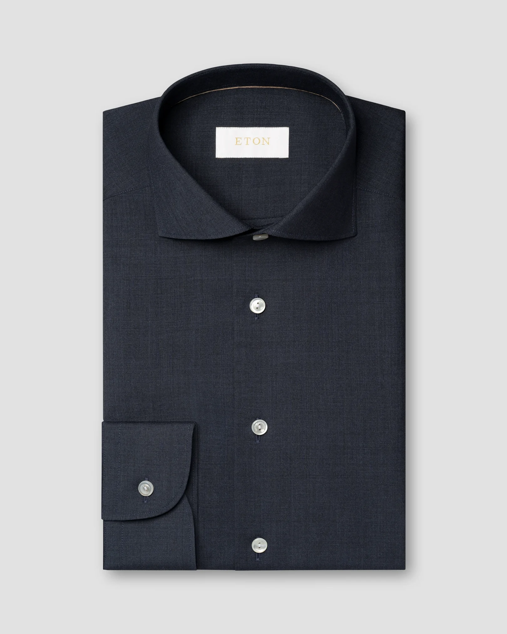 Solid Merino Wool Shirt - Eton