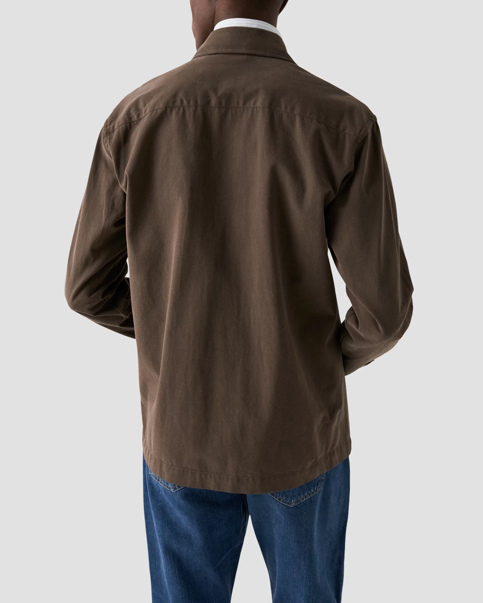 Eton - brown moleskin overshirt