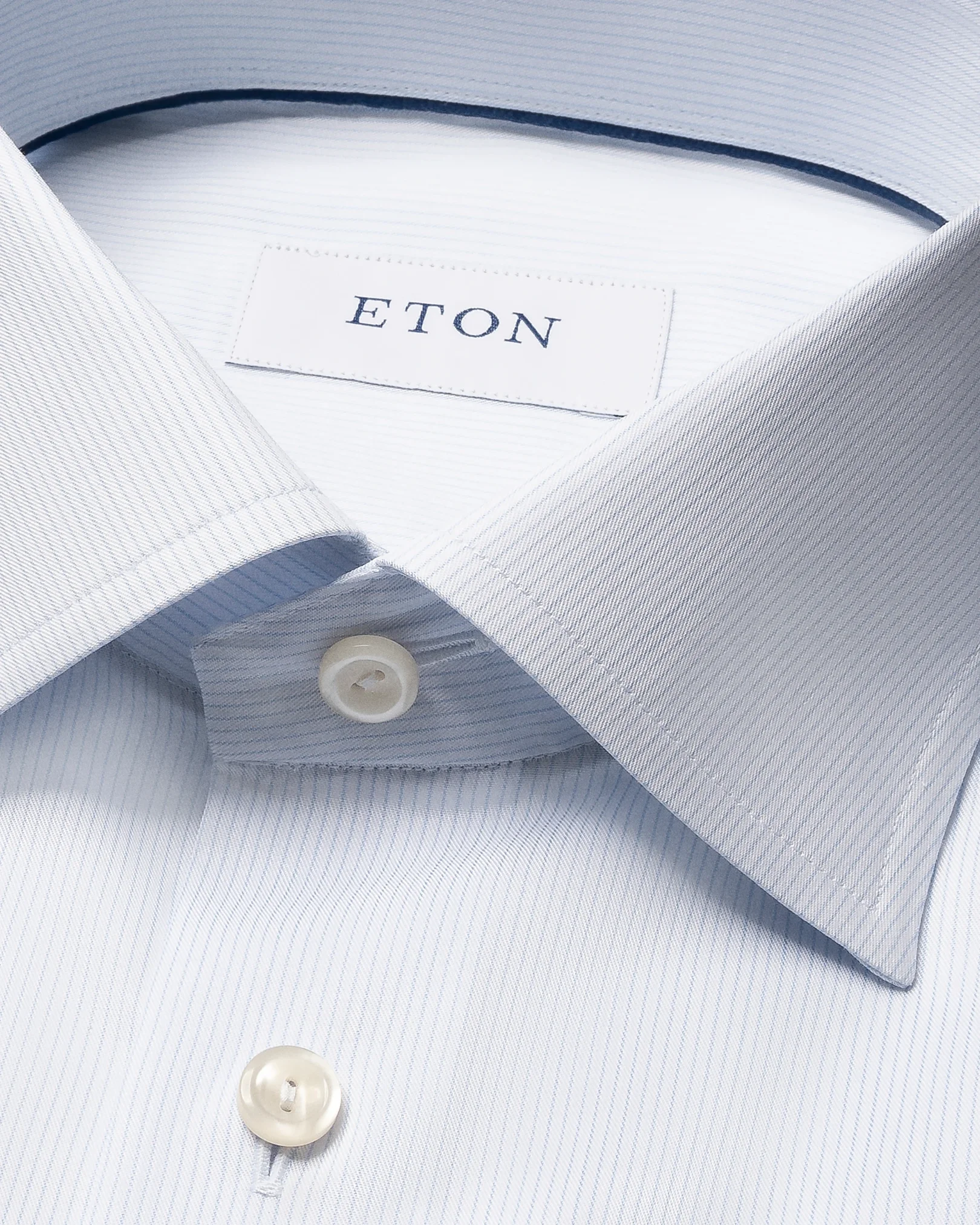 Eton - pin striped twill shirt