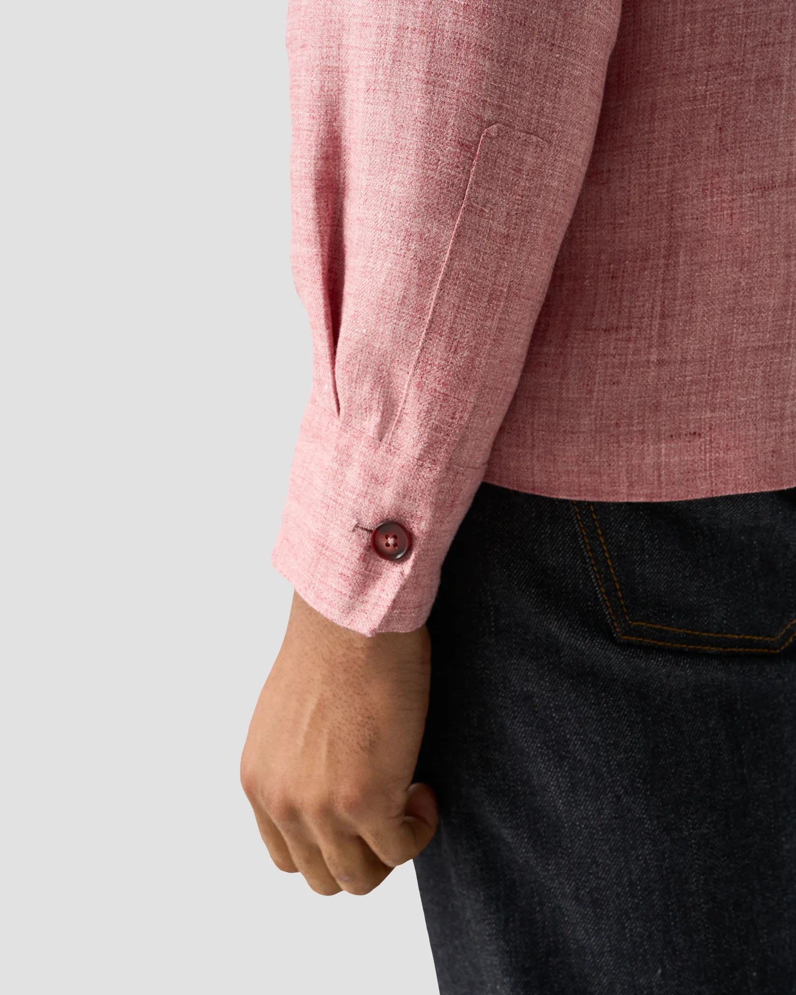 Eton - pink four pocket linen overshirt