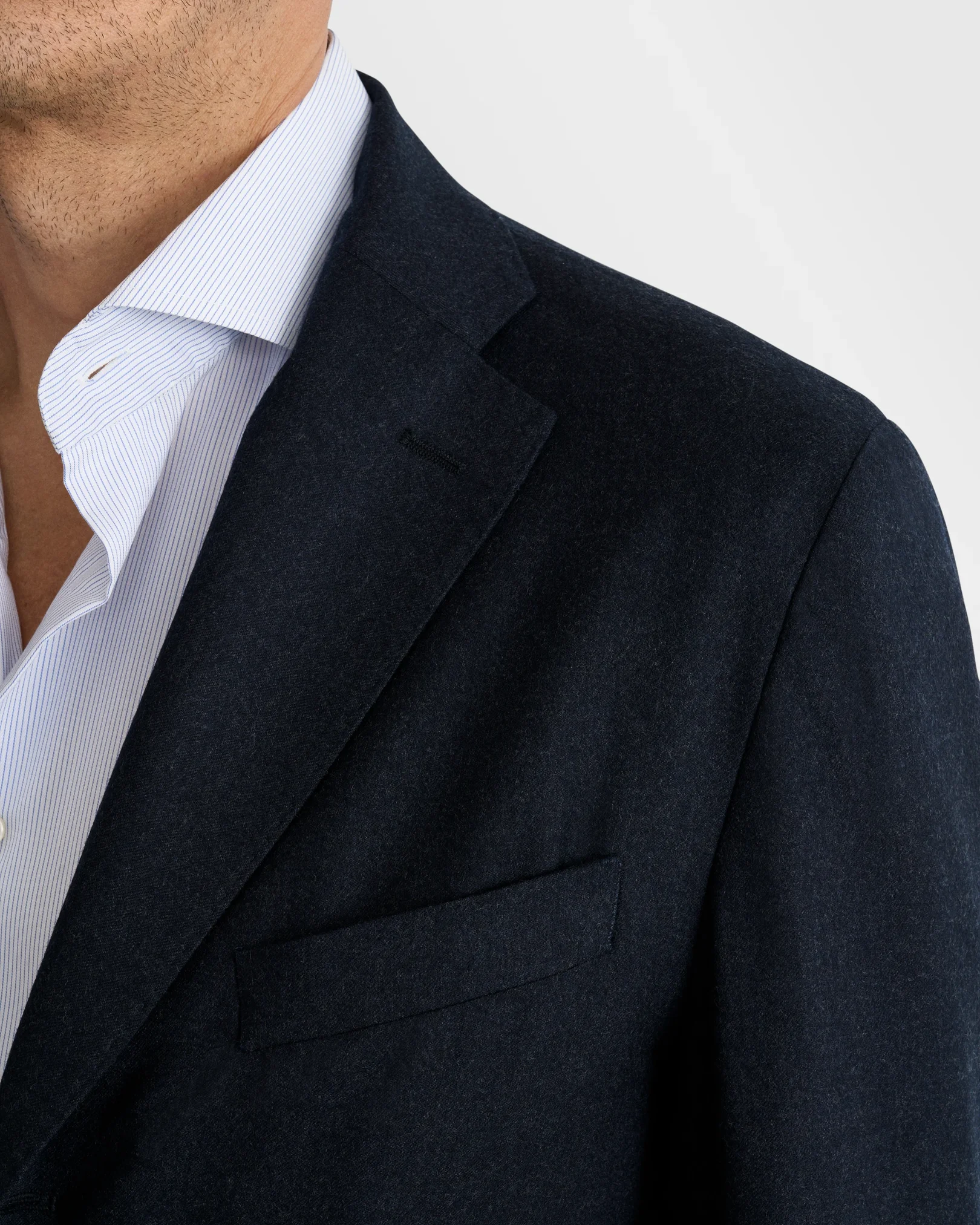 Eton - wool flannel soft jacket