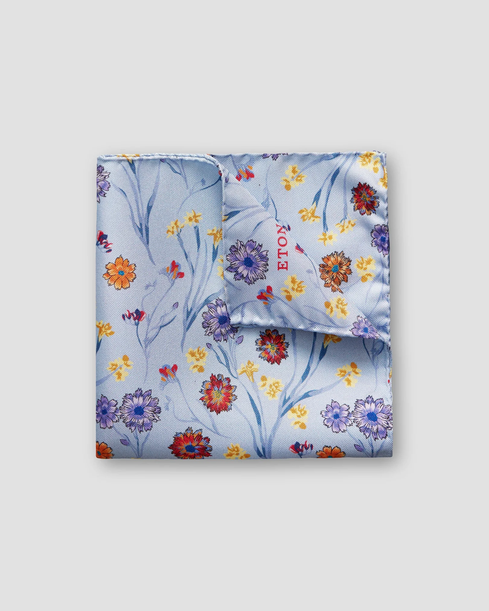Eton - blue bouquet pocket square