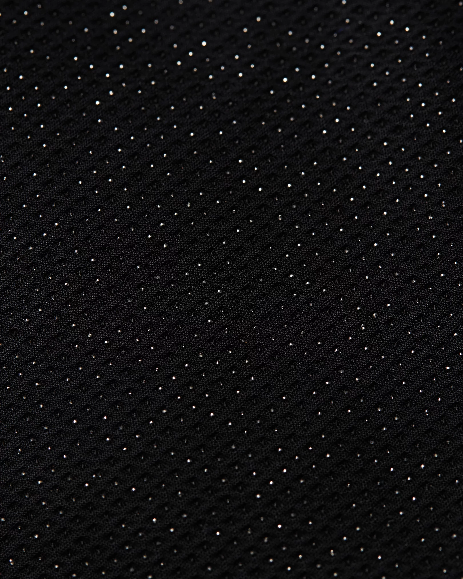 Eton - black pique tuxedo shirt glitter effect