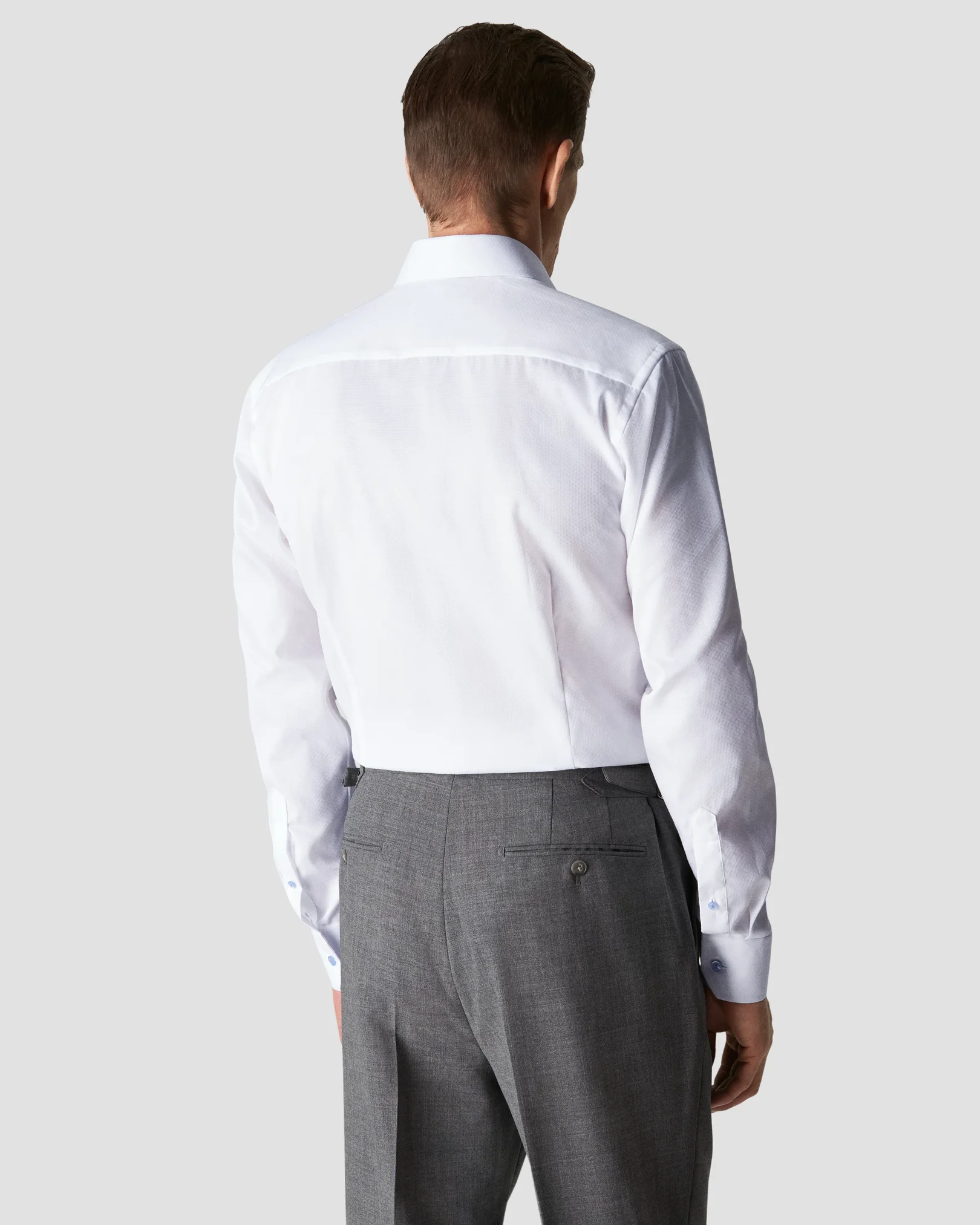 Calvin Klein Fine Line Dobby Long Sleeve Woven Shirt - Carbon