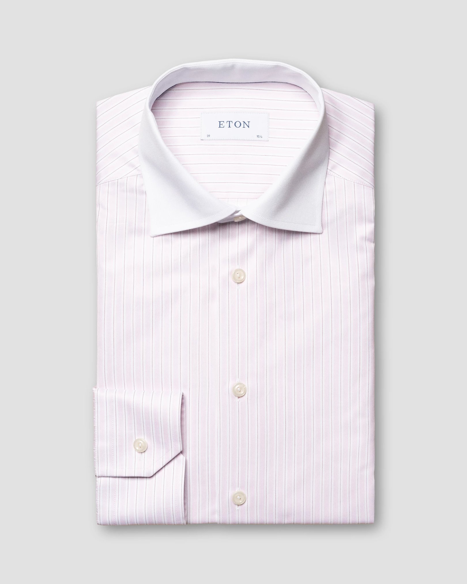 Eton - subtle striped twill shirt