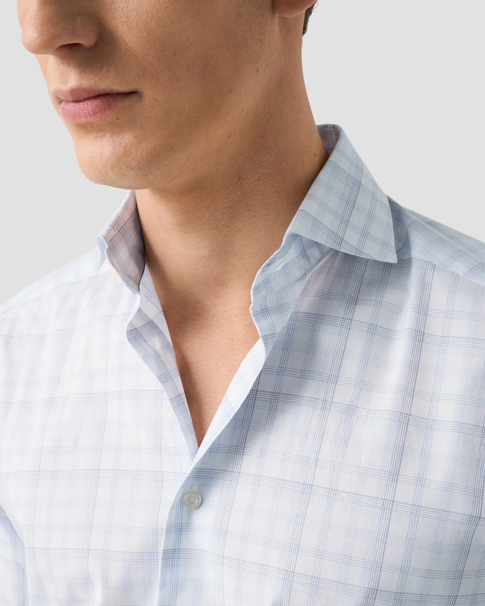 Eton - Kariertes Breeze Poplin-Hemd