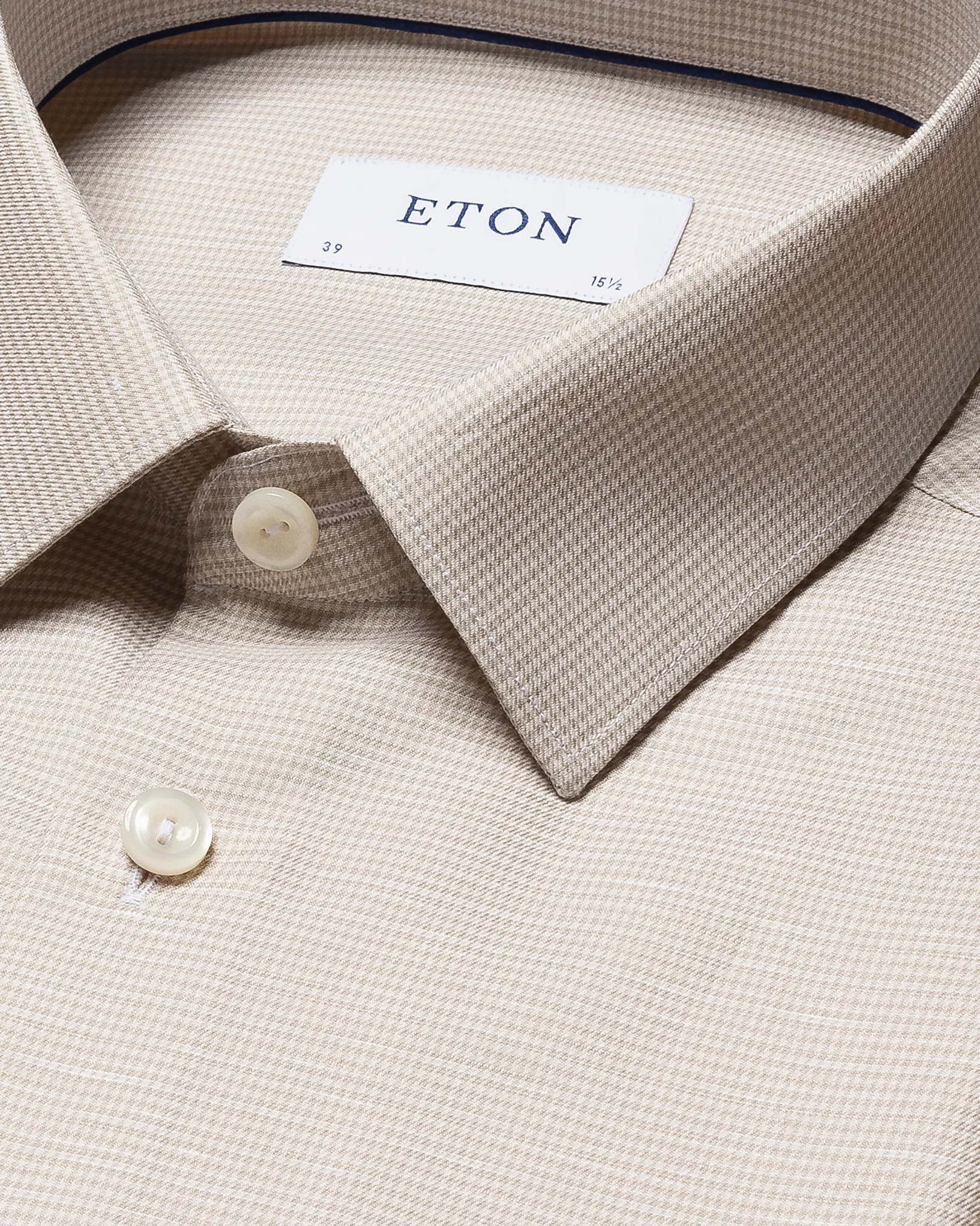 Eton - light green wrinkle free cotton linen