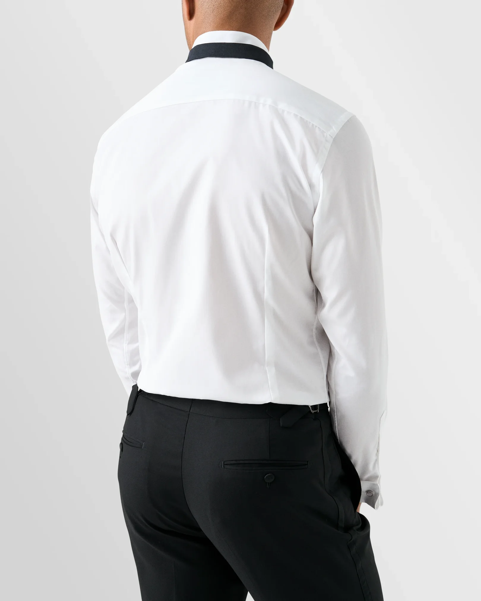 Eton - plisse wing collar shirt