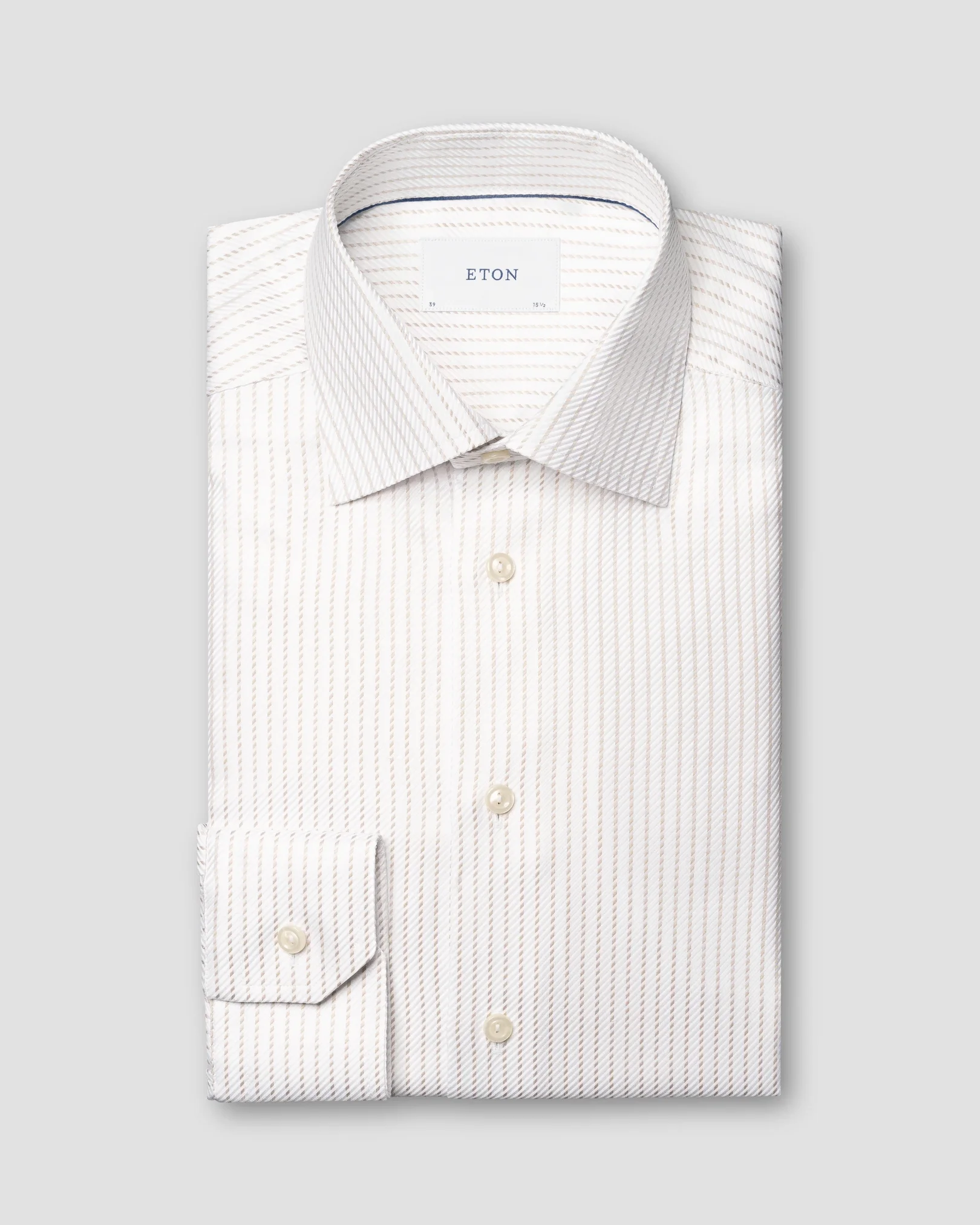 Eton - striped king twill shirt cut away single slim