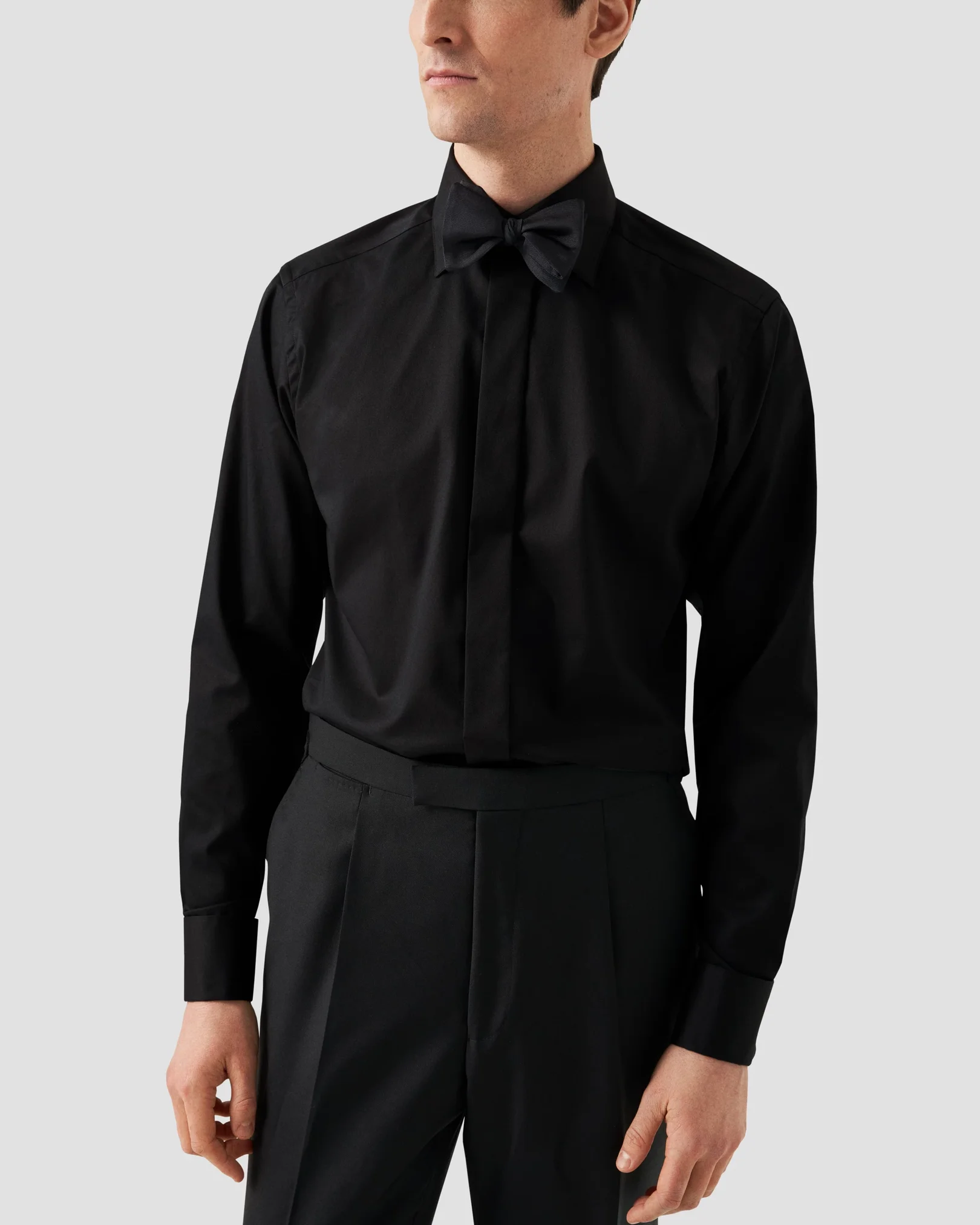Eton - Black Tuxedo Shirt  - Evening Cut Away