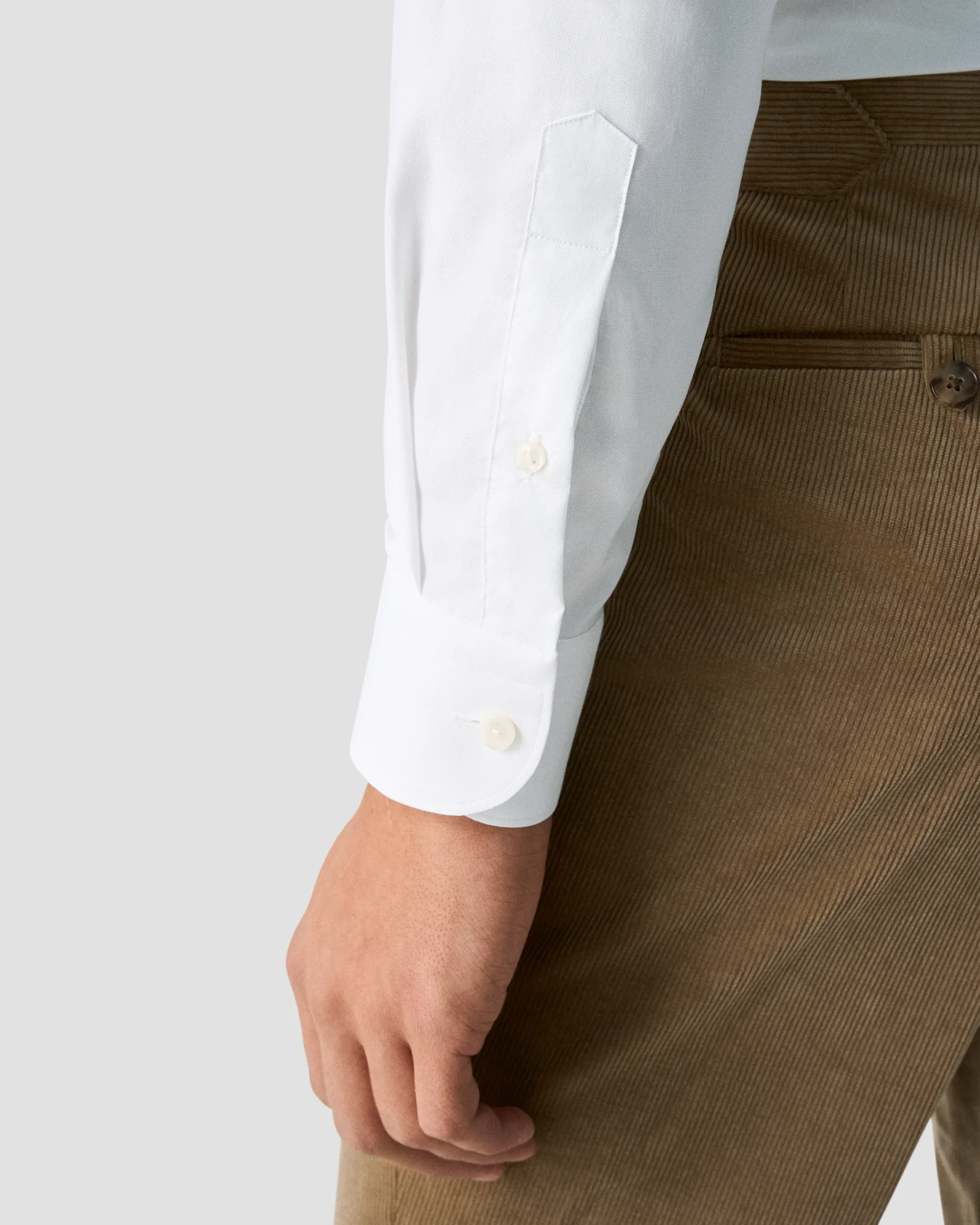 Eton - white solid sginature oxford shirt