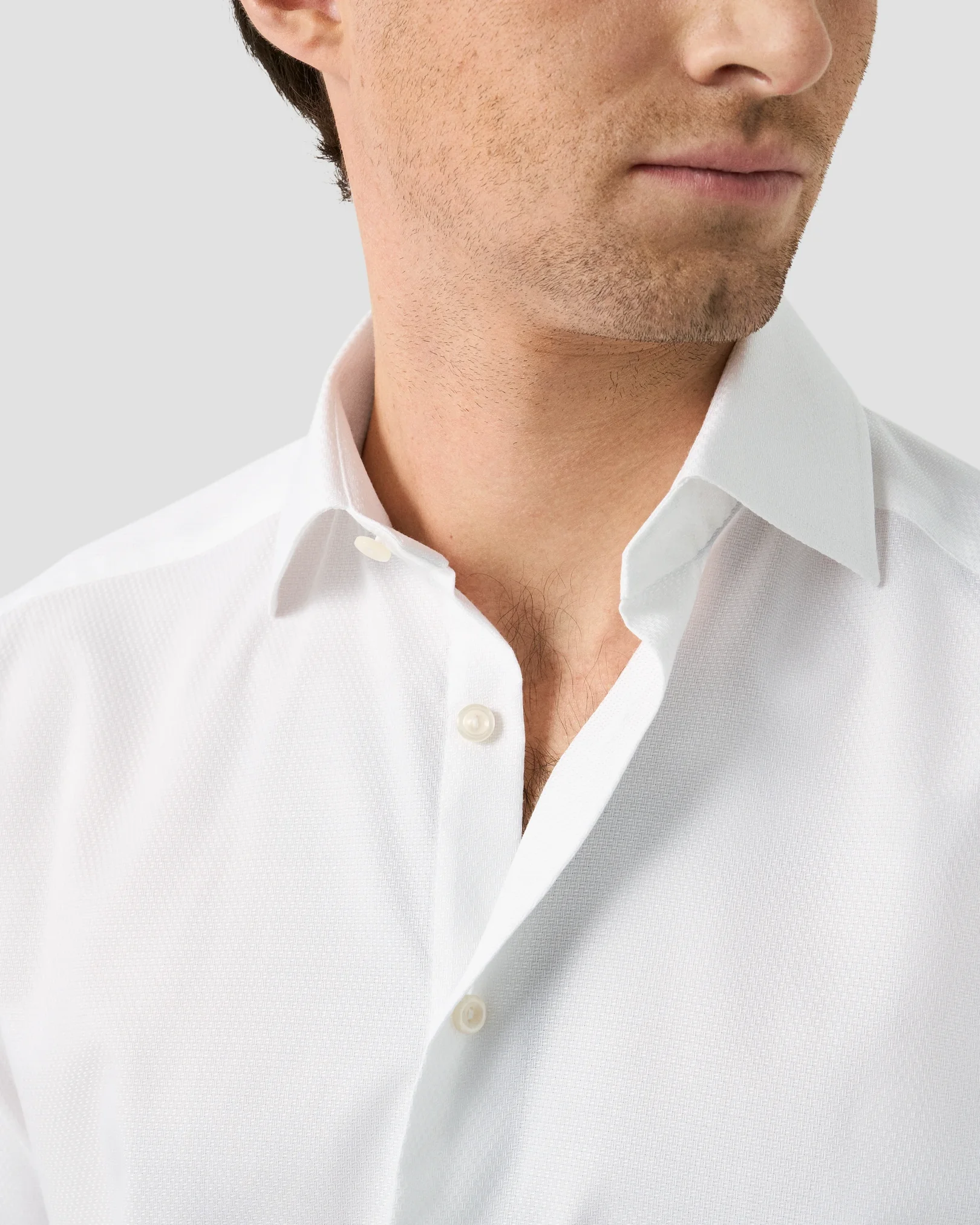 Eton - semi solid cotton tencel tm lyocell shirt 261