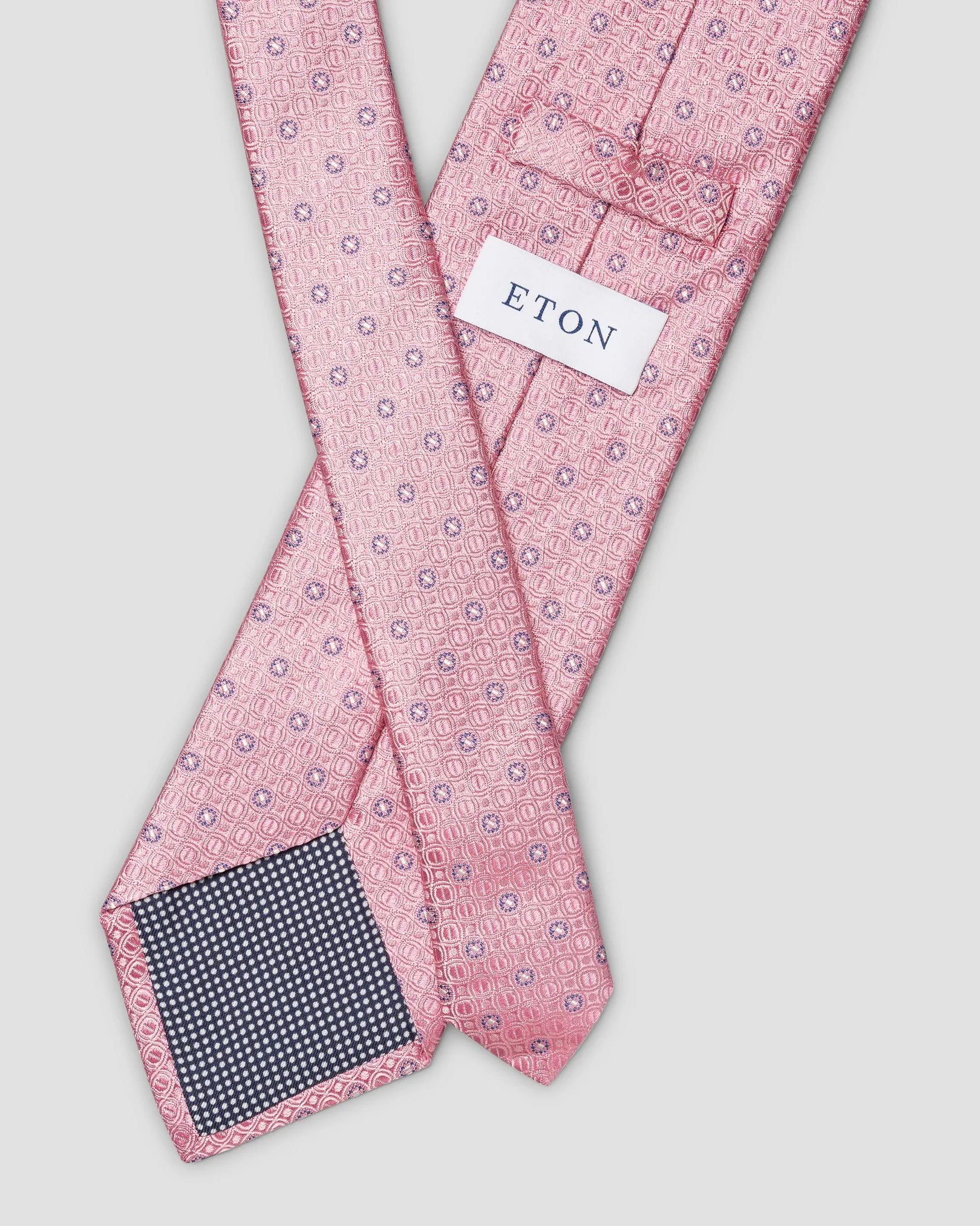 Eton - pink pure silk tie