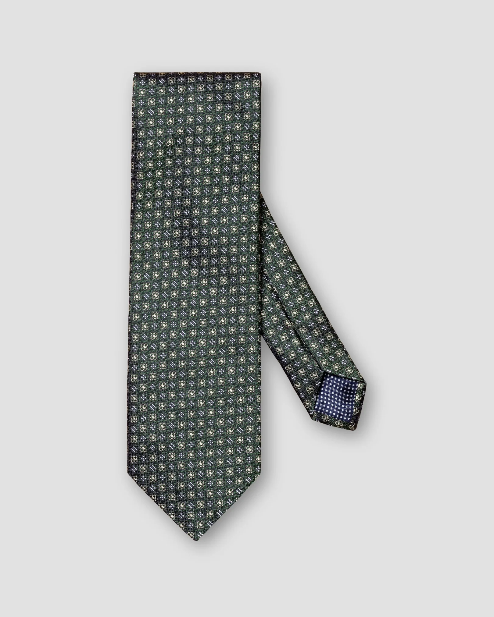 Eton - dark green vintage silk tie