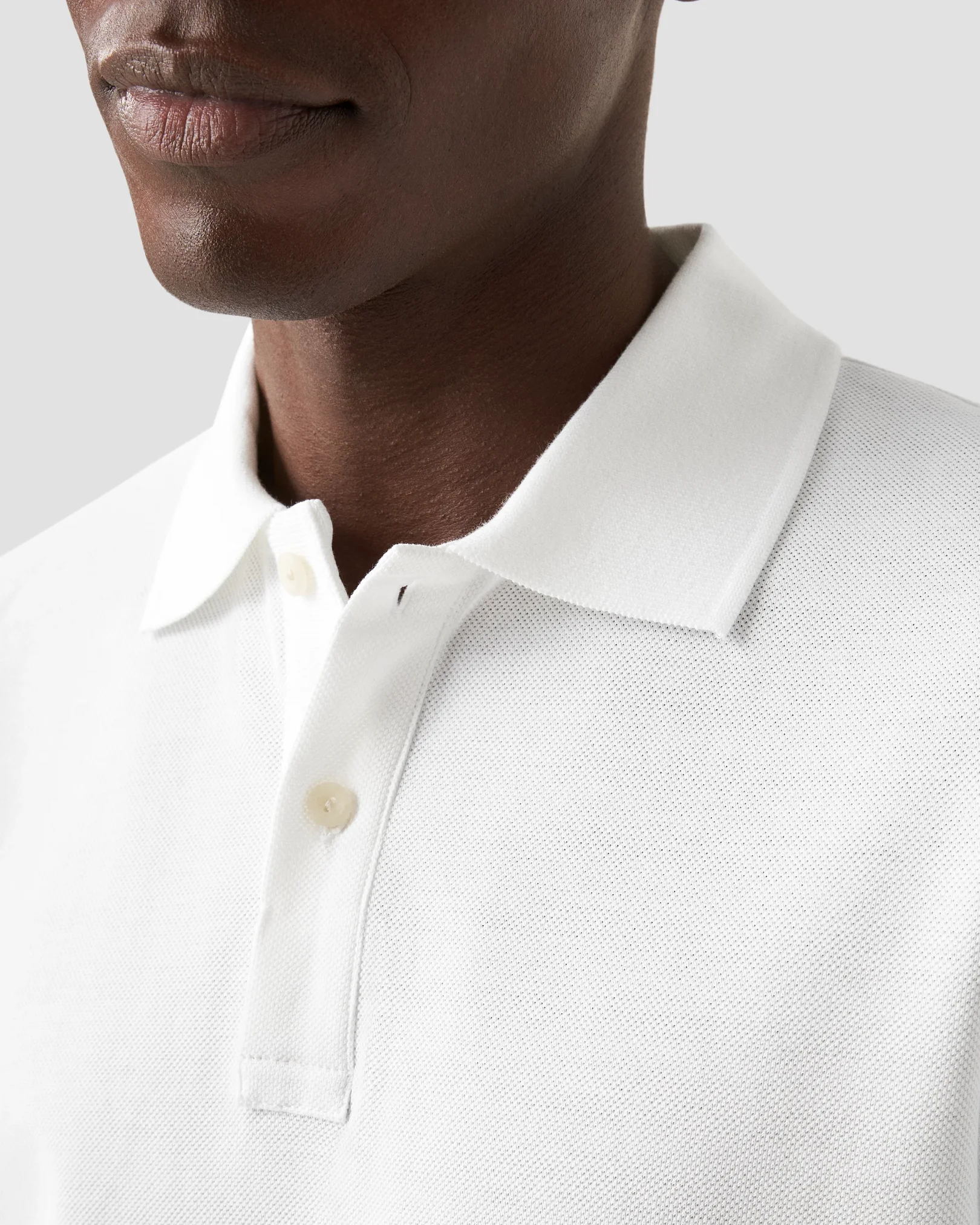 Eton - White Piqué Polo Shirt