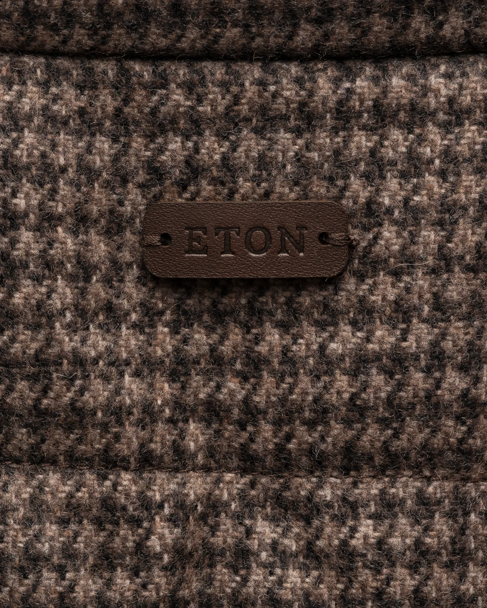 Eton - brown wool cashmere padded vest