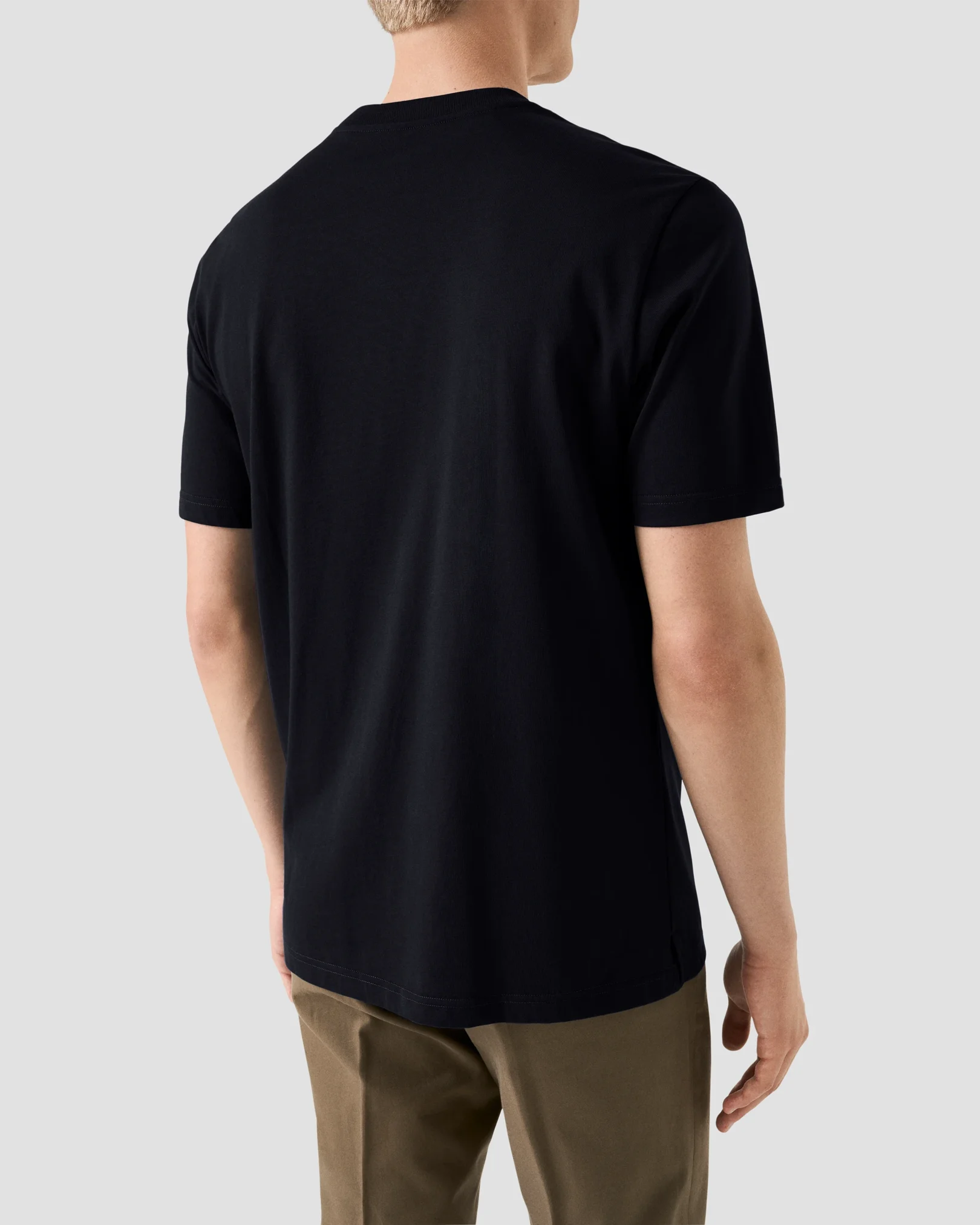 Eton - navy blue crew neck short sleeve t shirt
